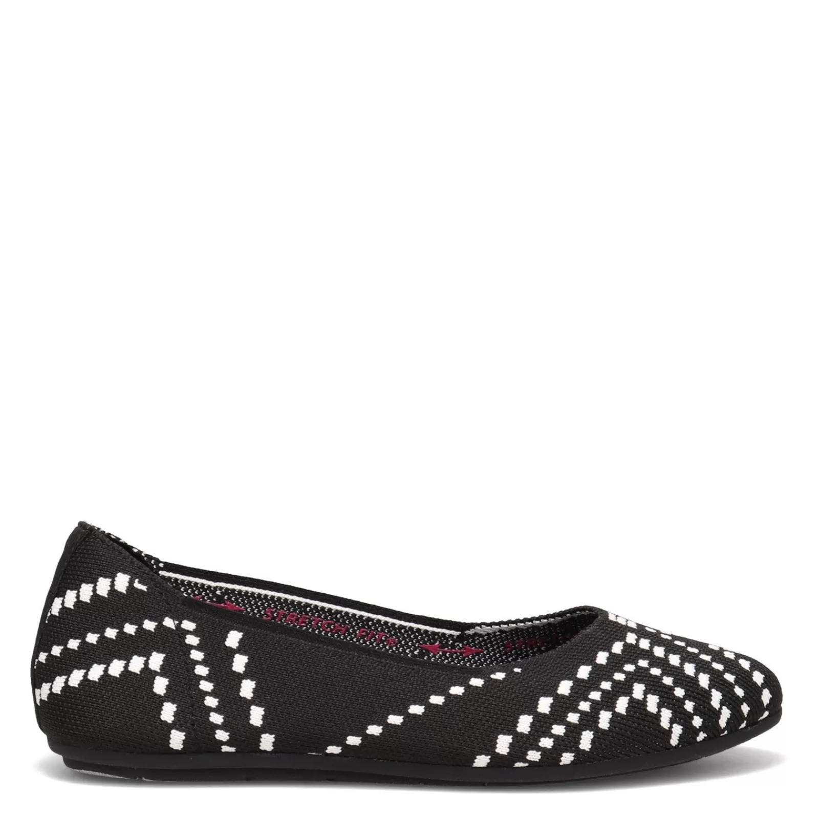 Outlet Skechers Women's , Cleo 2.0 - Be Amazed Flat Black/White