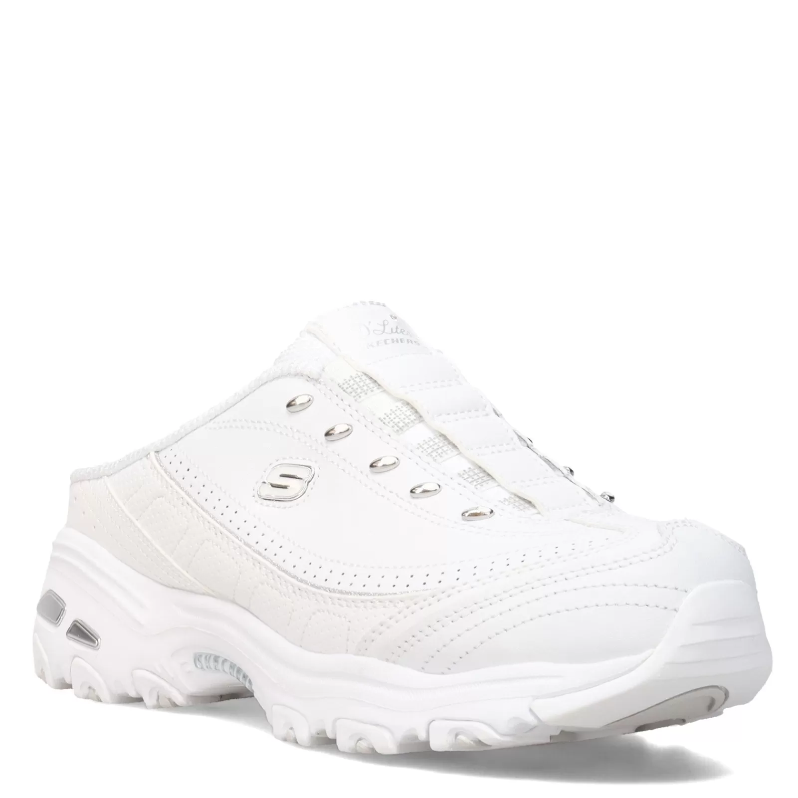 Fashion Skechers Women's , D'lites - Bright Sky Sneaker White Silver