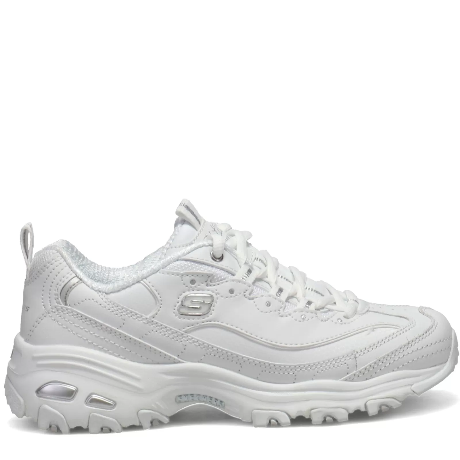 Store Skechers Women's , D'Lites - Fresh Start Sneaker White Silver