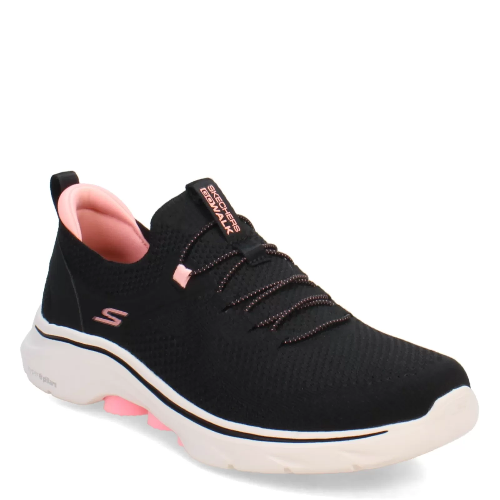 Clearance Skechers Women's , GO WALK 7 - Abie Sneaker Black Hot Pink