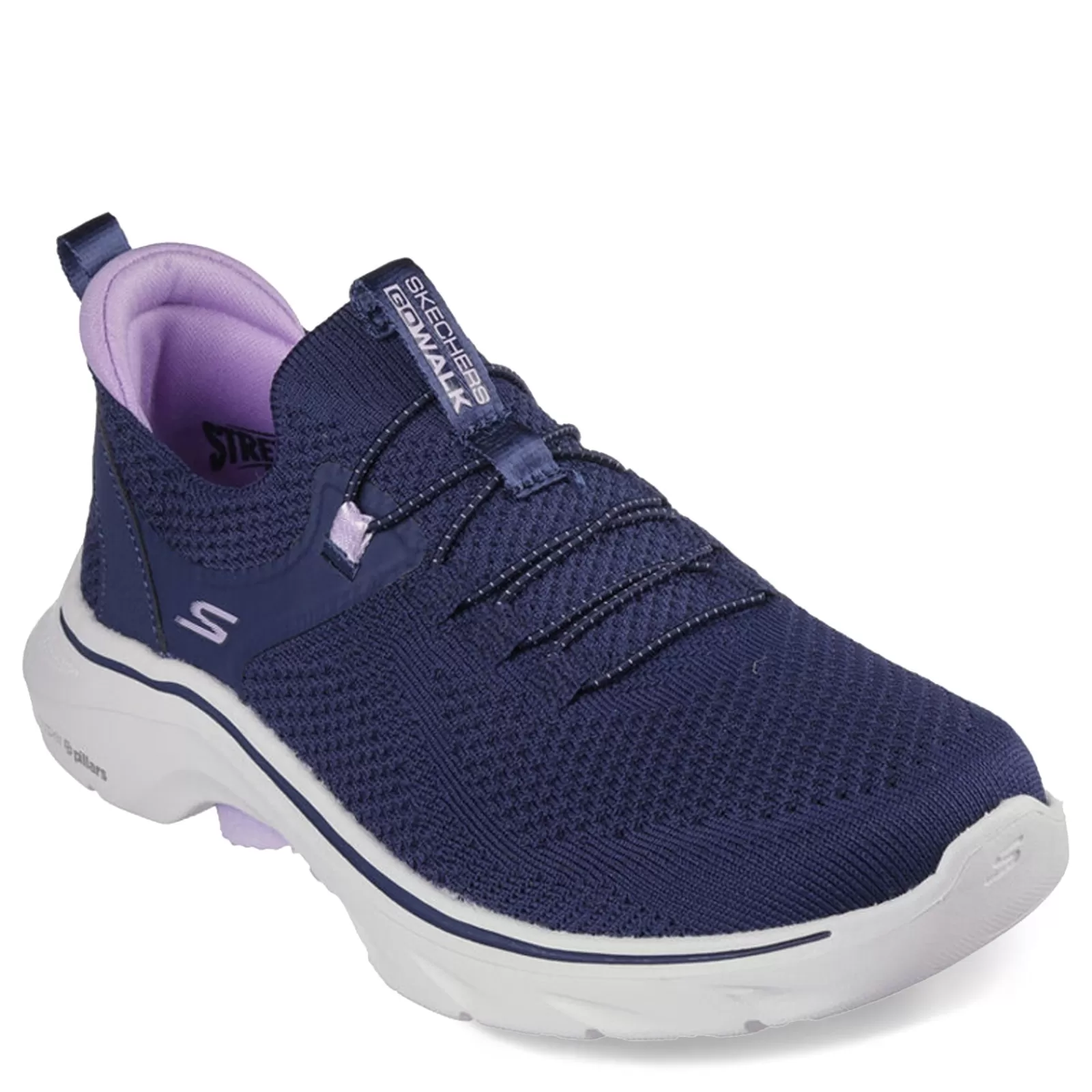 Clearance Skechers Women's , GO WALK 7 - Abie Sneaker Navy Lavender