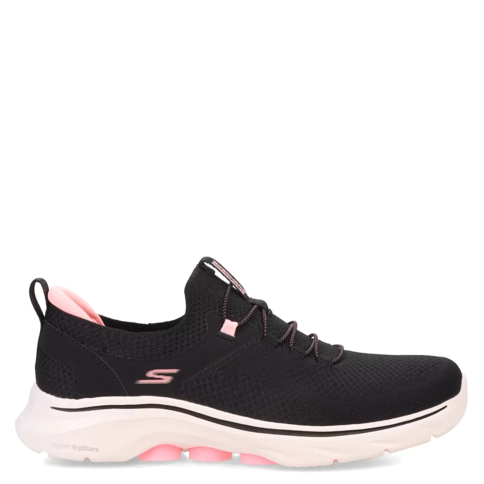 Clearance Skechers Women's , GO WALK 7 - Abie Sneaker Black Hot Pink