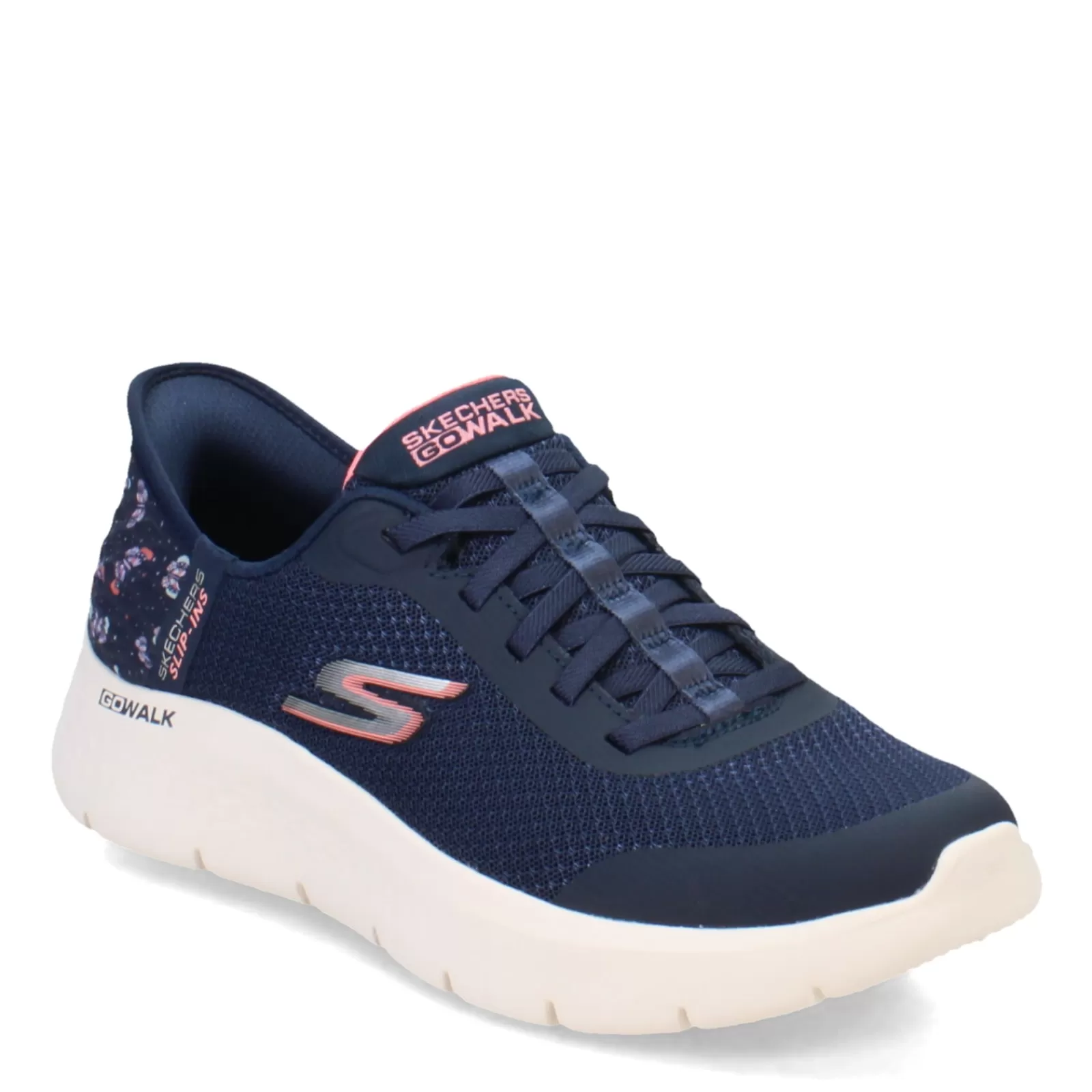 Cheap Skechers Women's , GO WALK Flex - Slip Ins Walking Shoe Navy Pink