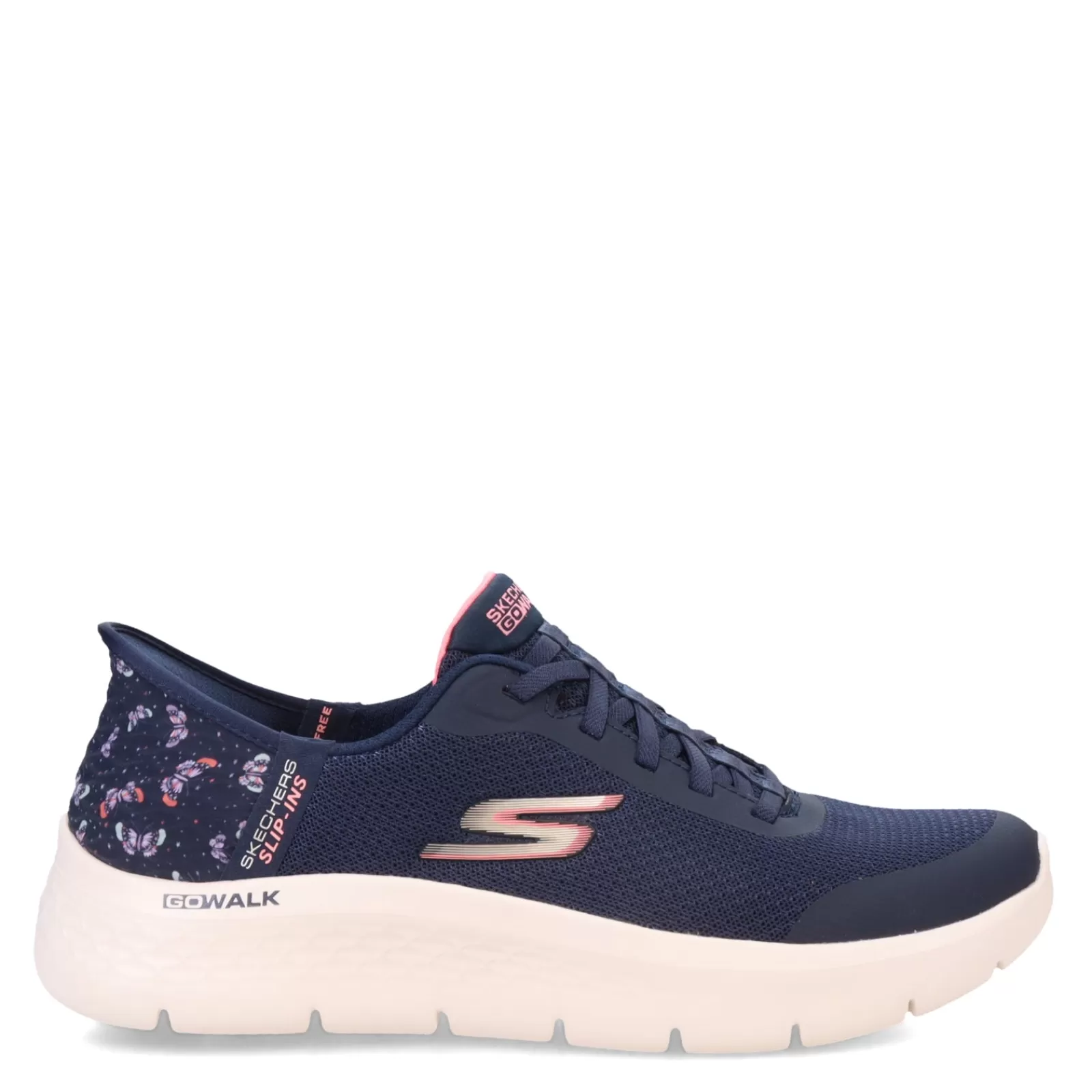 Cheap Skechers Women's , GO WALK Flex - Slip Ins Walking Shoe Navy Pink