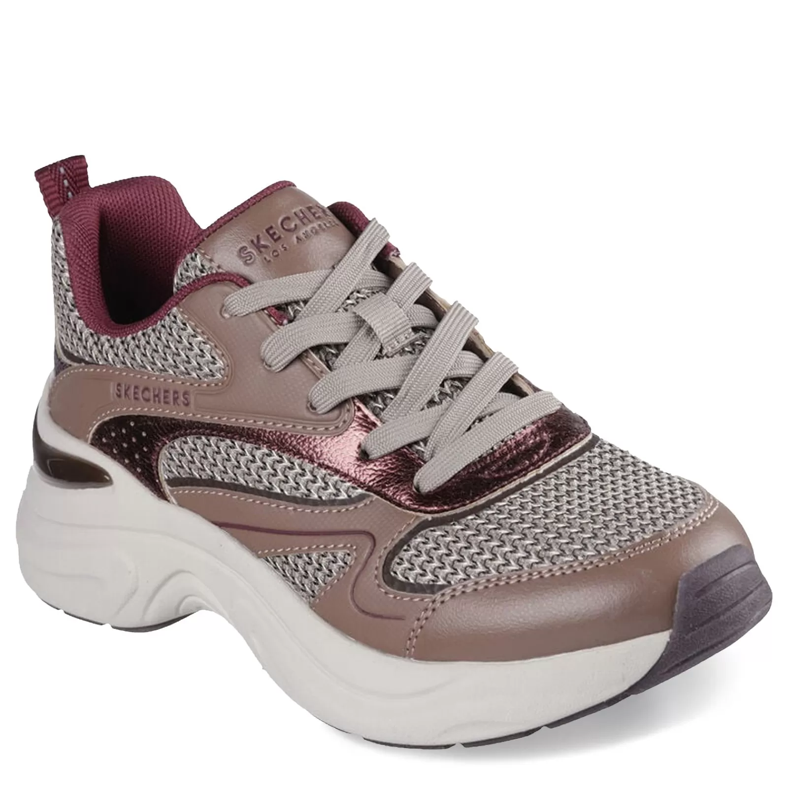 Online Skechers Women's , Hazel - Metallic Soiree Sneaker Brown Multi