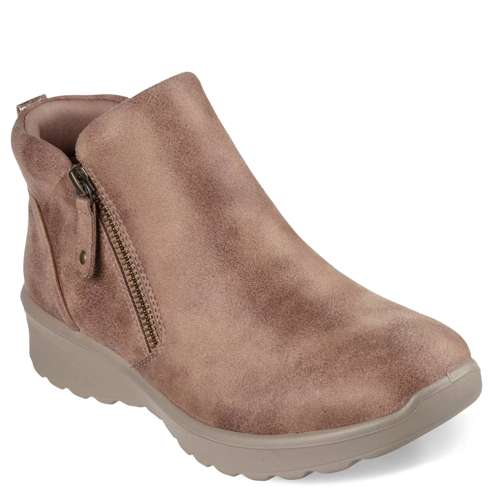 Best Sale Skechers Women's , Lovely Vibe Zip Boot Mushroom