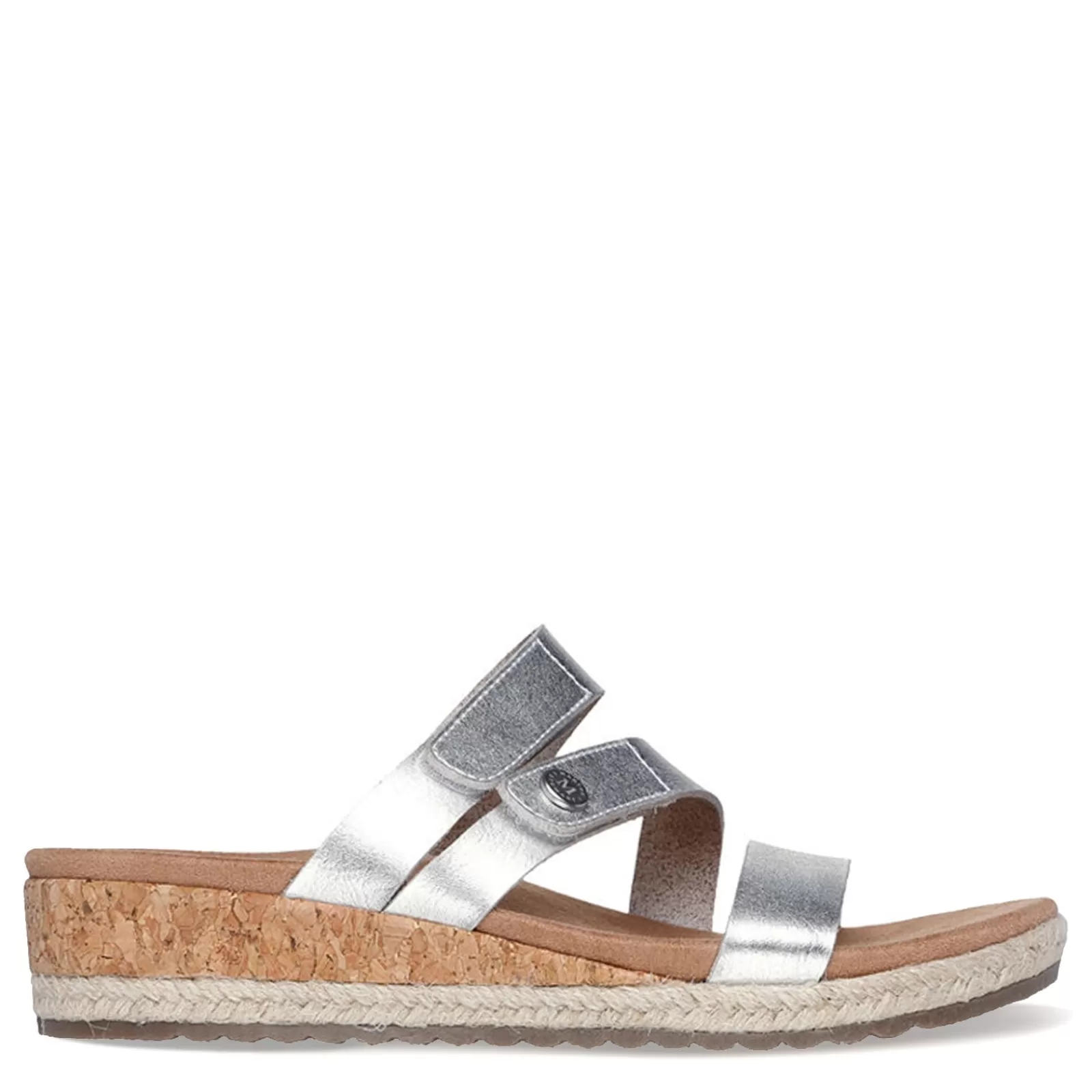 Clearance Skechers Women's , Martha Stewart: Breezie - Shiny Luster Sandal Silver