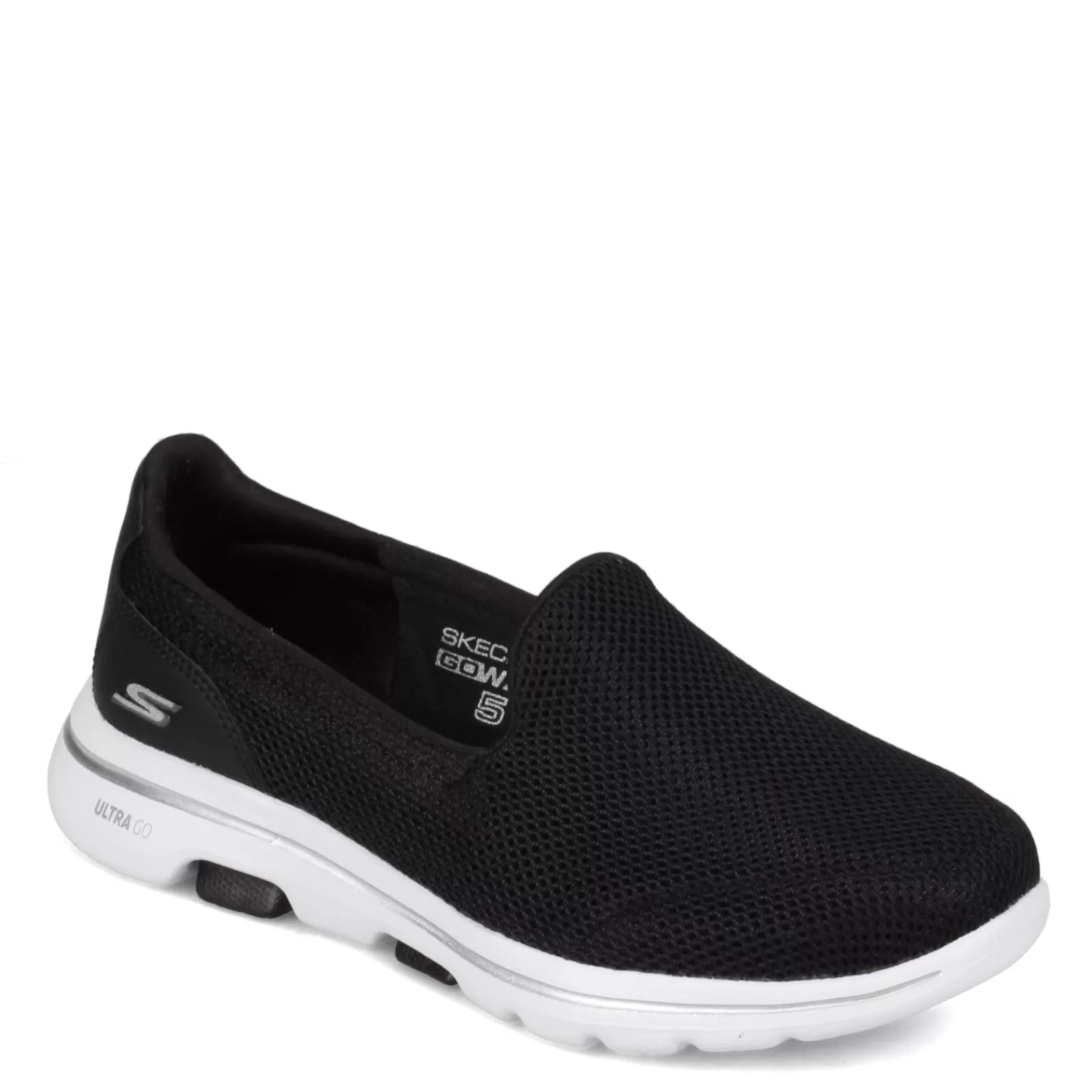 Outlet Skechers Women's Performance, Go Walk 5 Slip-On Black / White