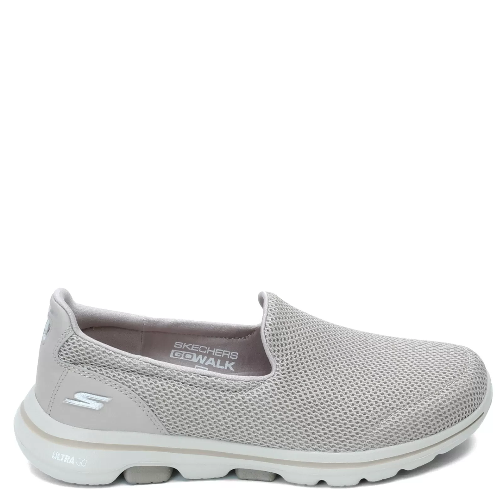 New Skechers Women's Performance, Go Walk 5 Slip-On - Wide Width Taupe