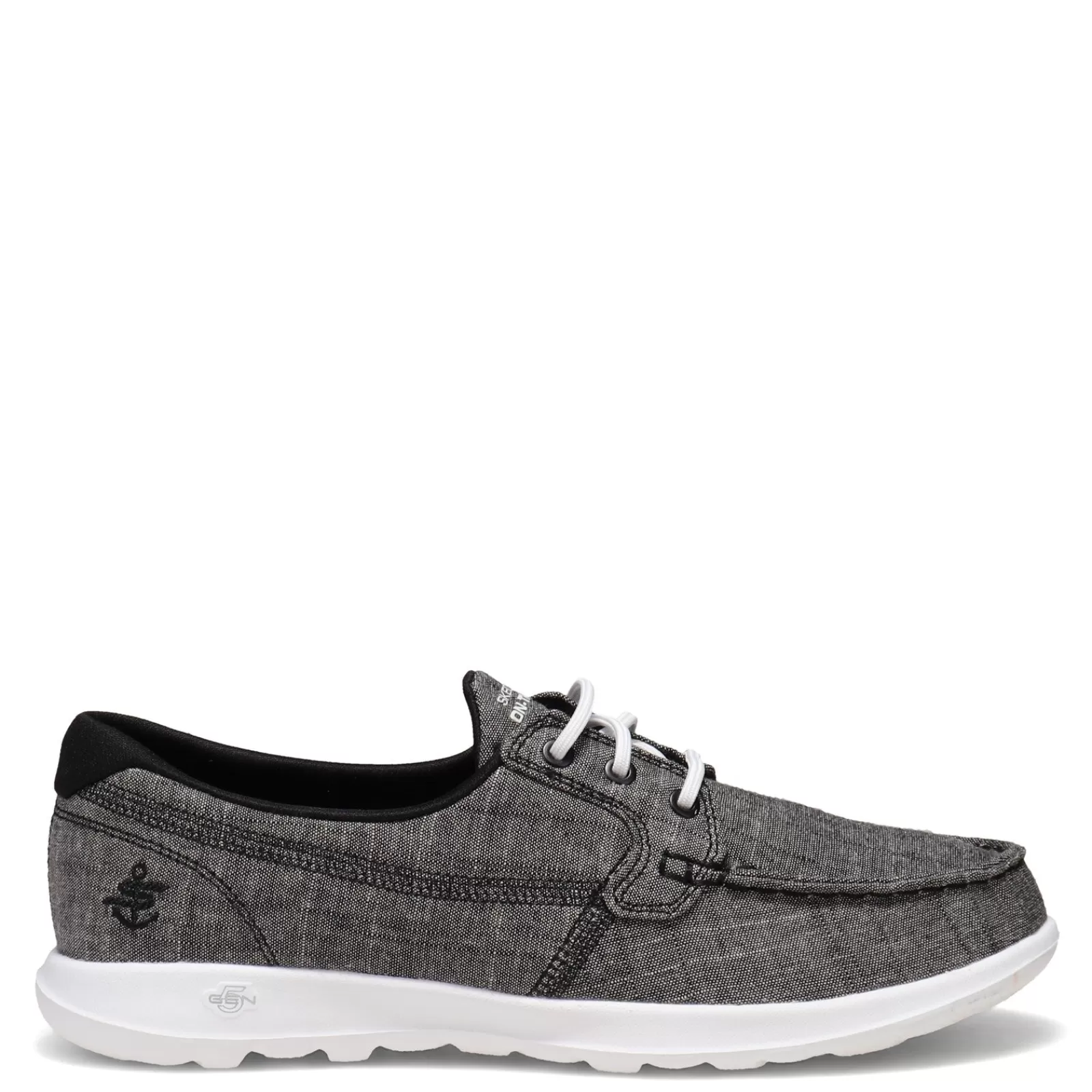 Cheap Skechers Women's Performance, GOwalk Lite - Isla Boat Shoe Black White