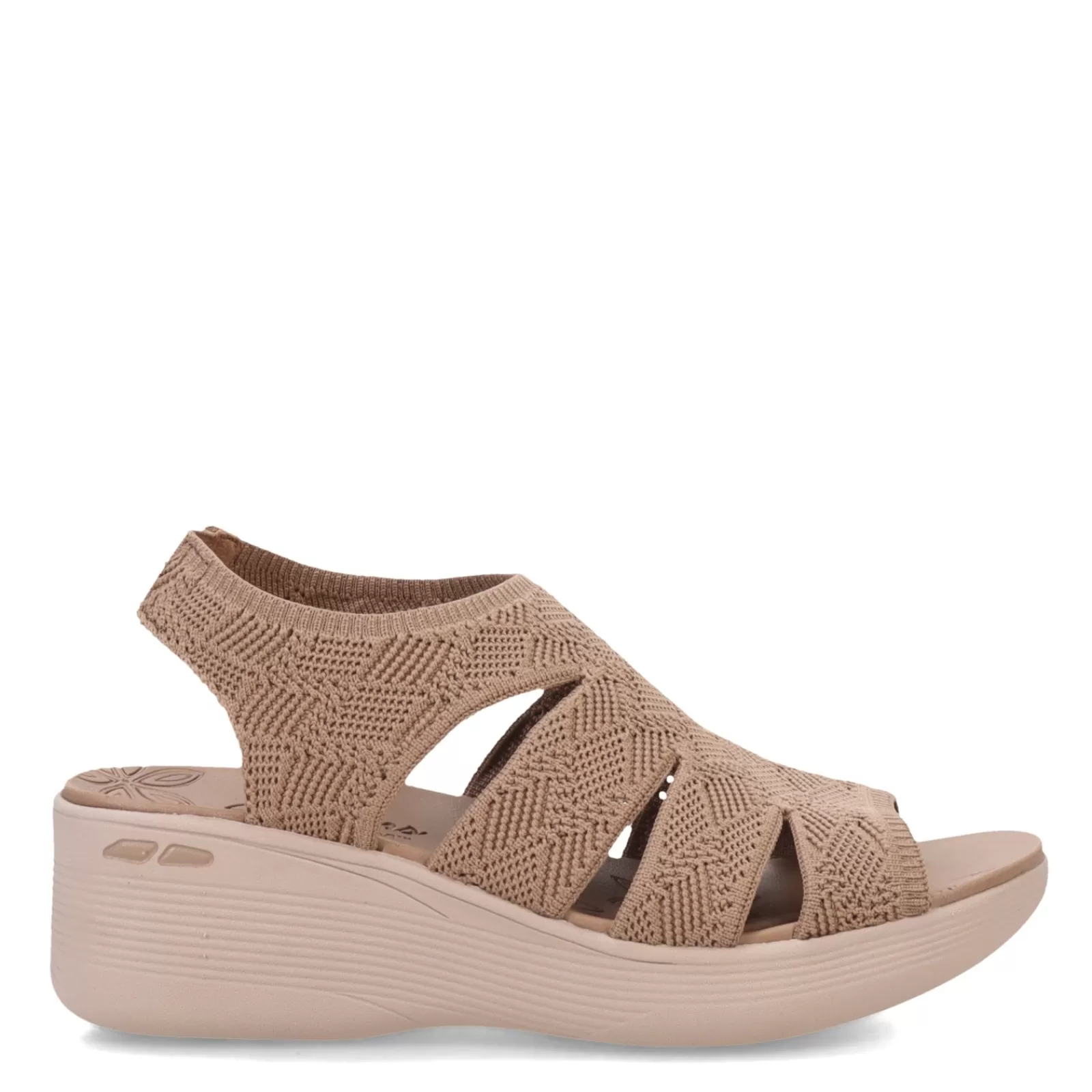 Outlet Skechers Women's , Pier Lite - Crochet Sandal Mocha