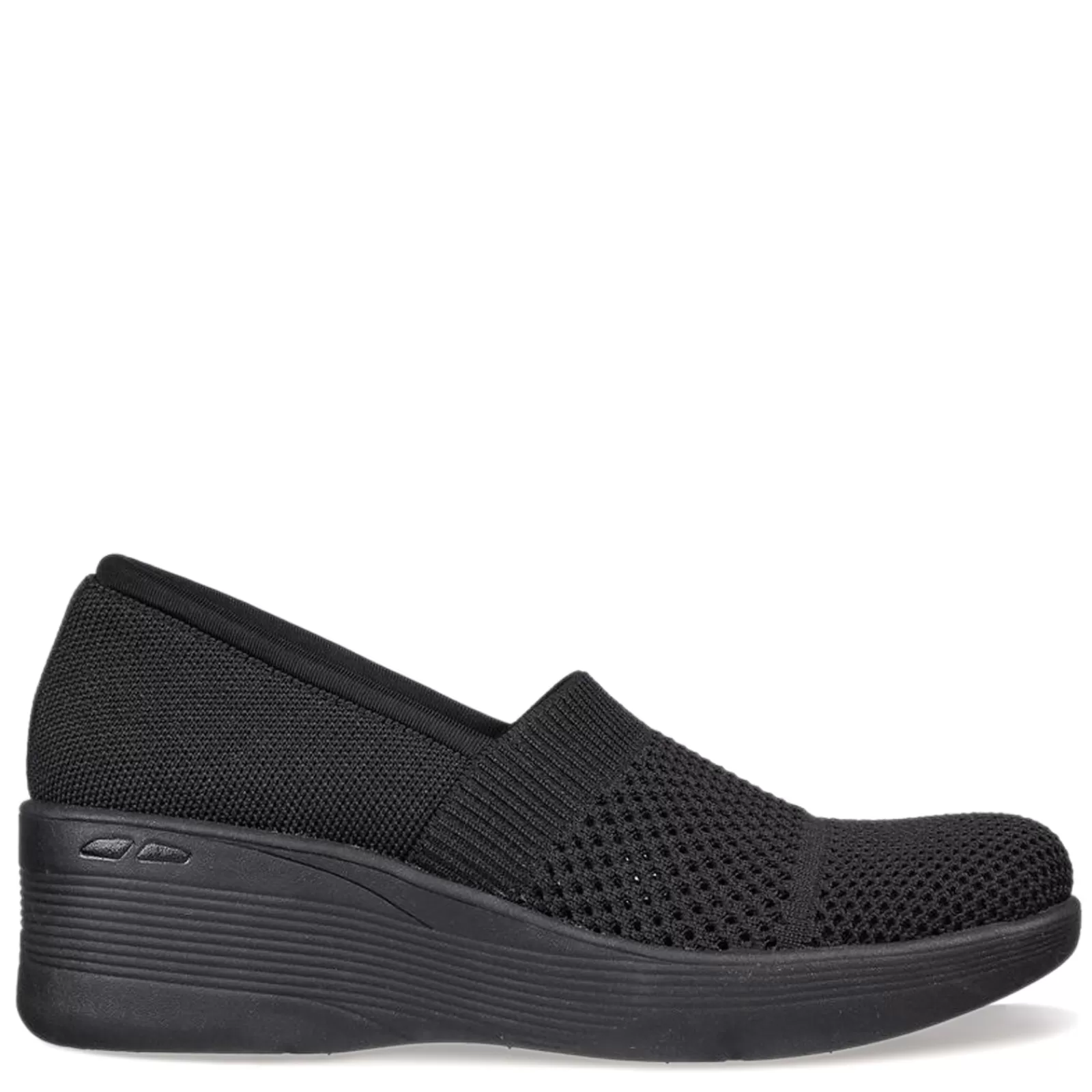 New Skechers Women's , Pier-Lite - Wow Factor Slip-On Black/Black