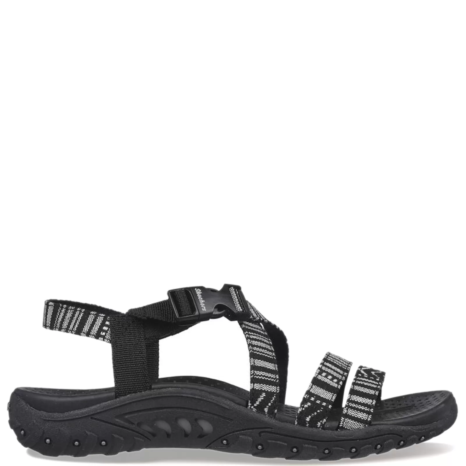 Clearance Skechers Women's , Reggae - Trail On By Sandal Black/White