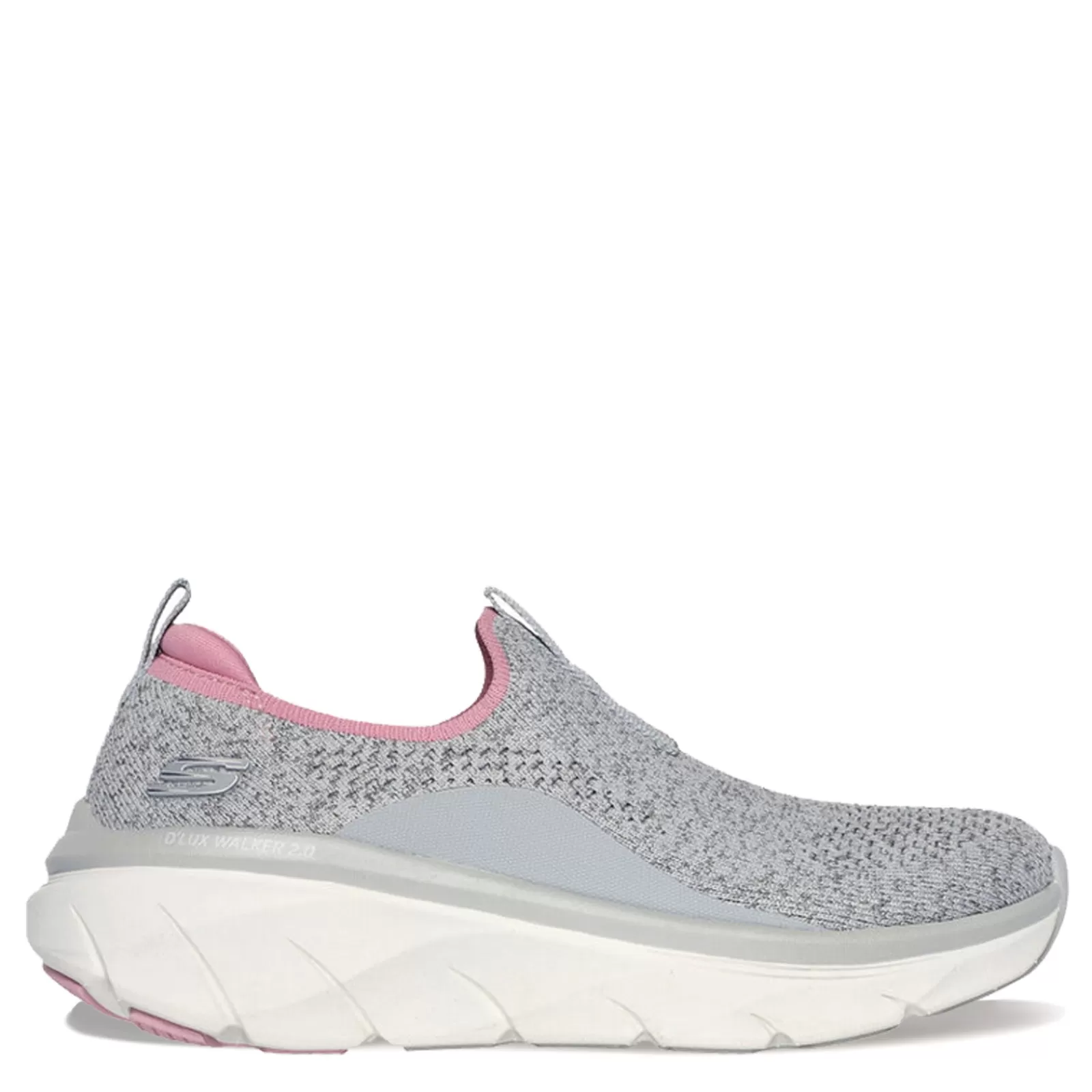 Online Skechers Women's , Relaxed Fit: D'Lux Walker 2.0 - Bold State Sneaker Grey Pink