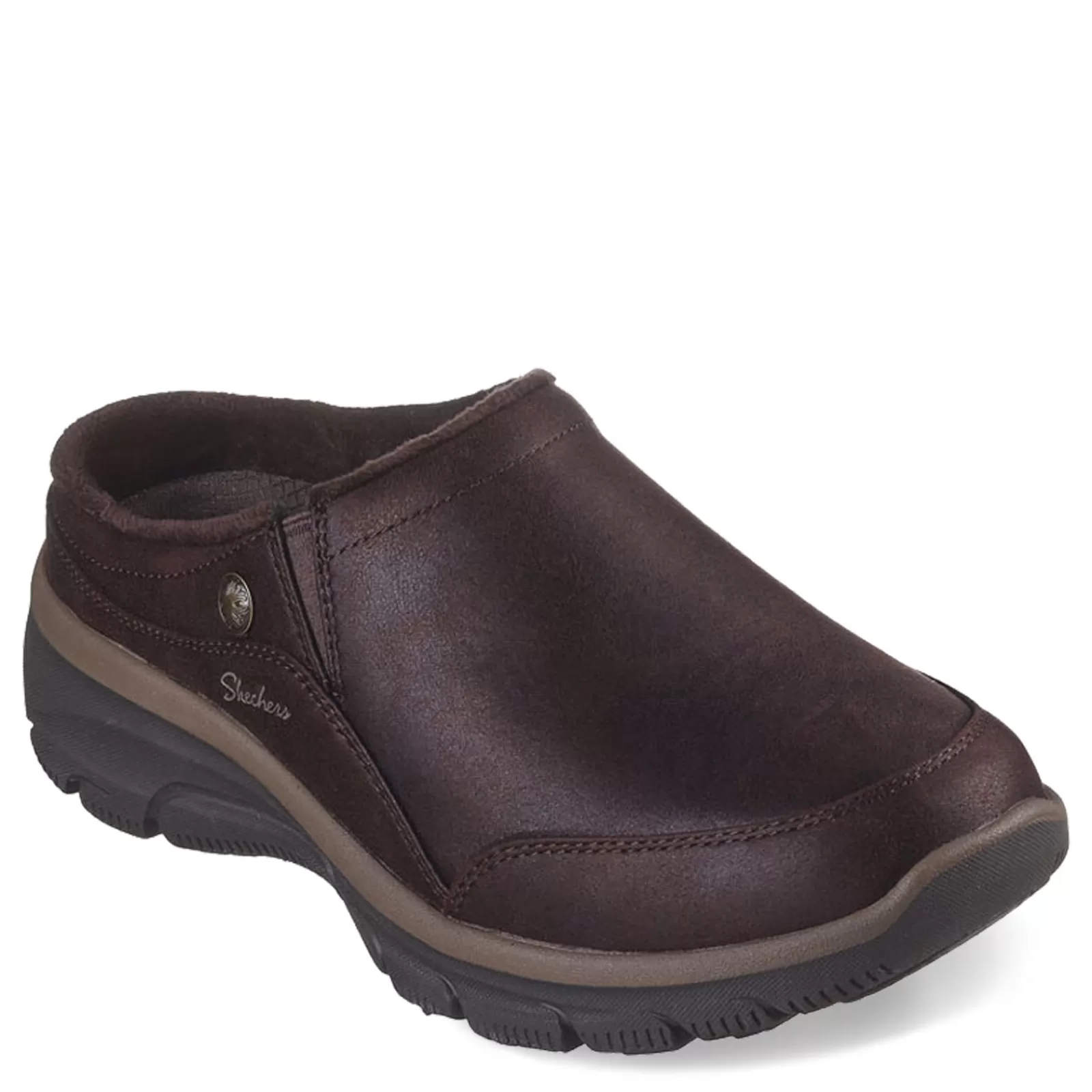 Shop Skechers Women's , Relaxed Fit: Easy Going - Latte 2 Clog Chocolate