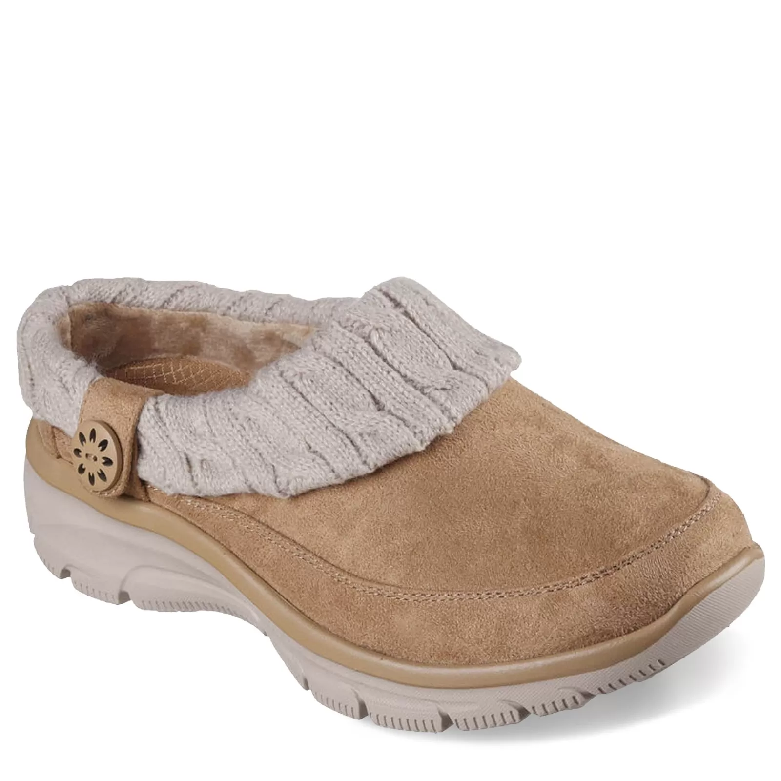 Clearance Skechers Women's , Relaxed Fit: Easy Going - Warm Duet Clog Tan