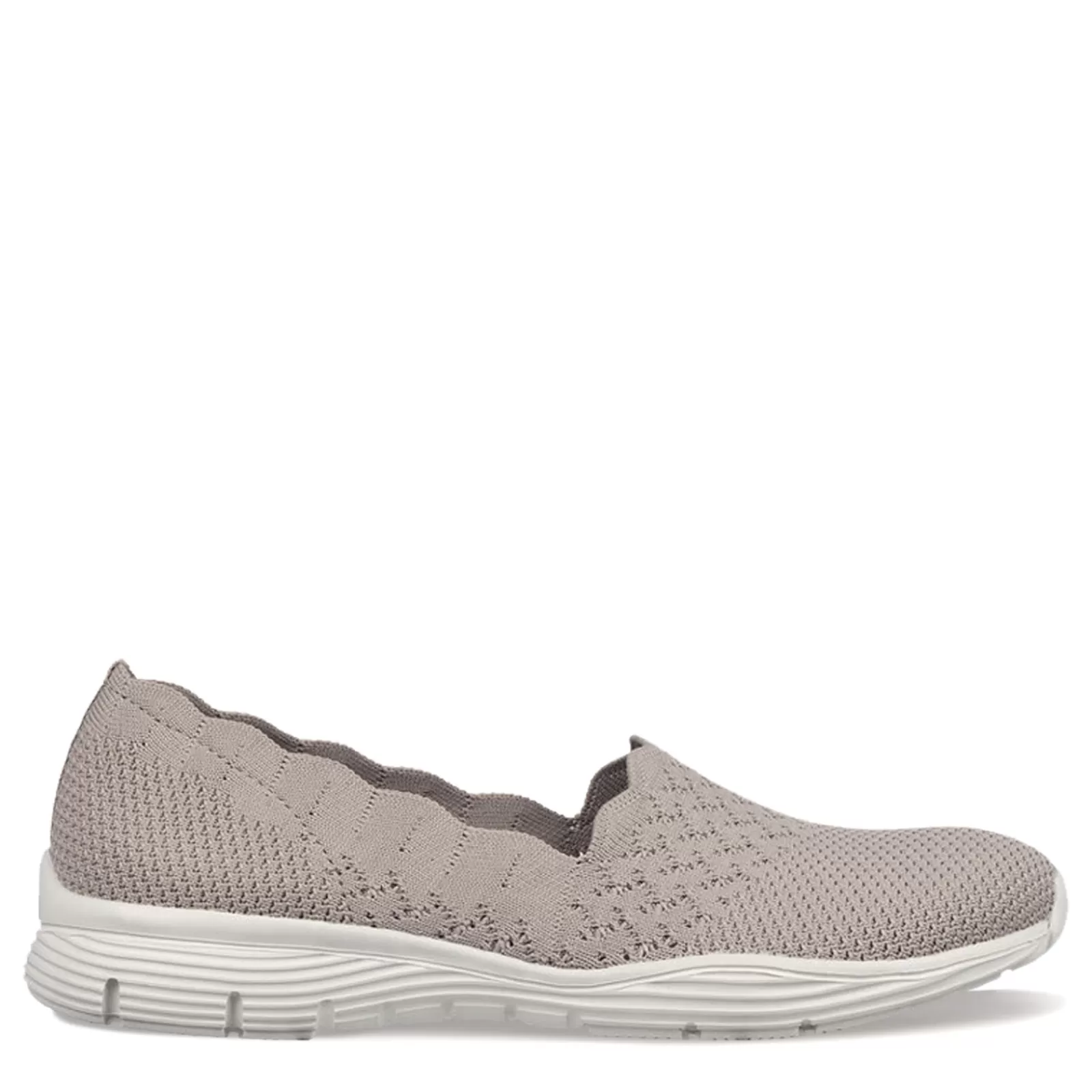 Online Skechers Women's , Seager - Stat Slip-On - Wide Width Taupe