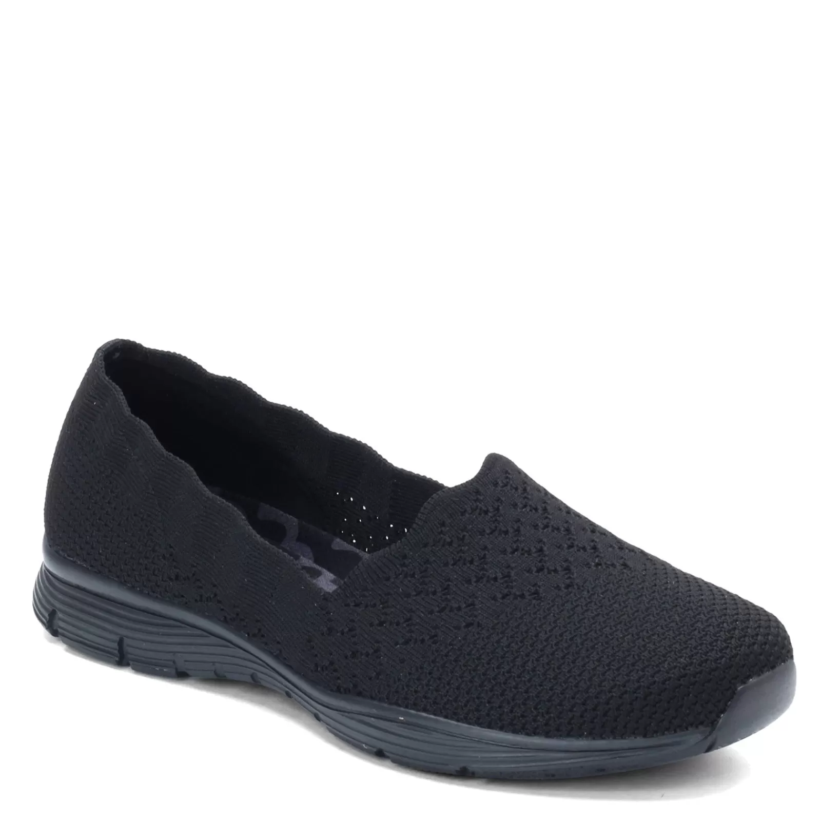 Sale Skechers Women's , Seager Stat Slip-On Black/Black