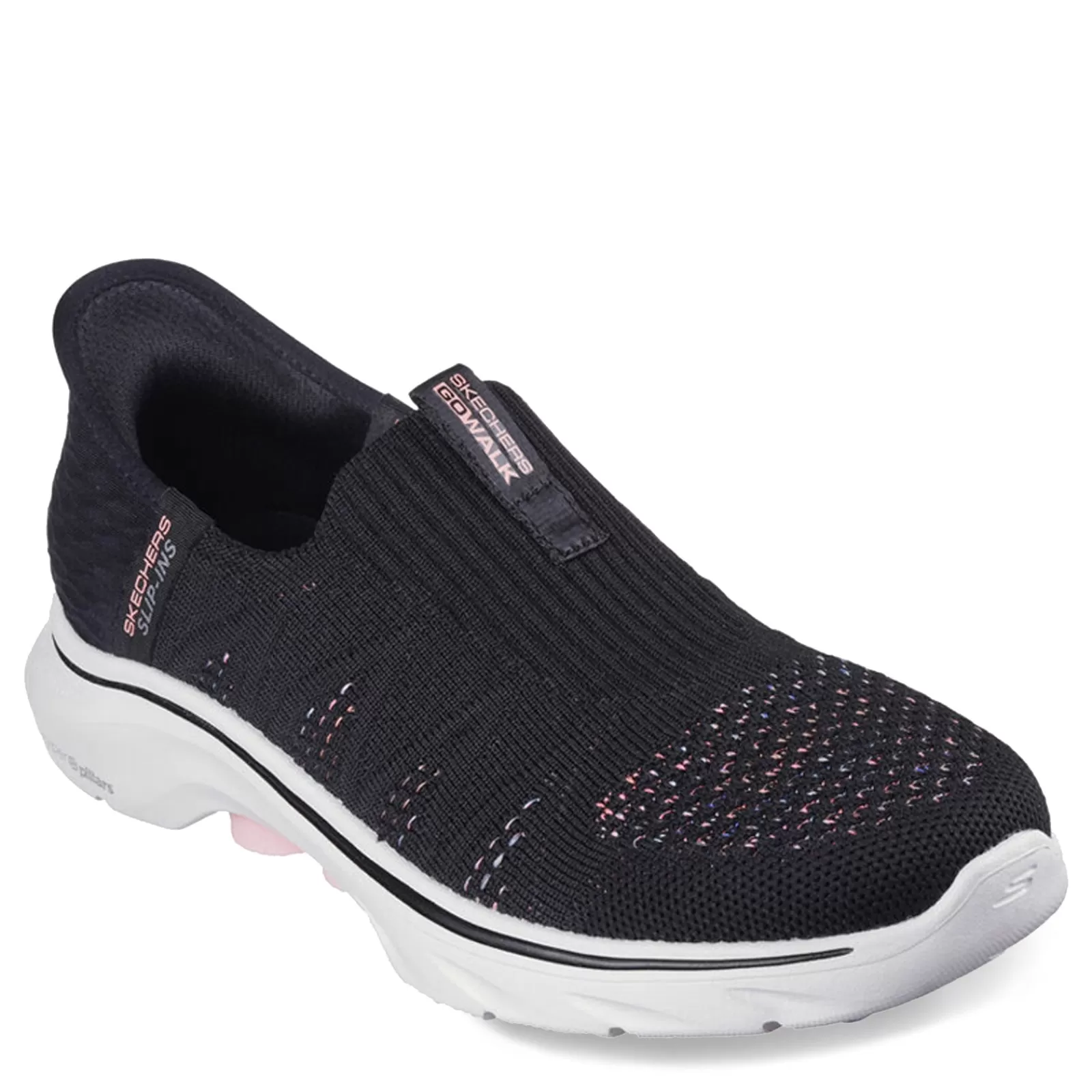 Fashion Skechers Women's , Slip-ins: GO WALK 7 - City Lights Sneaker Black Multi