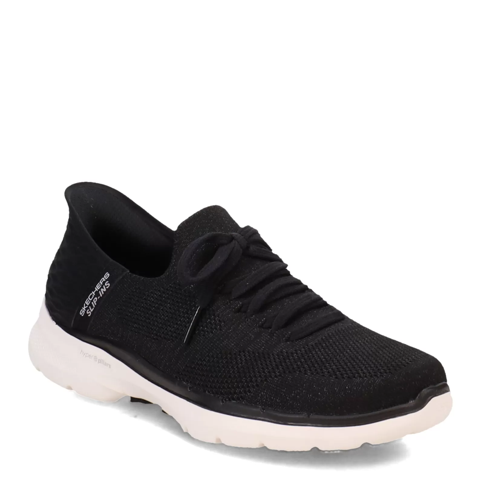 Outlet Skechers Women's , Slip-ins: GO WALK 6 - Lovely Day Sneaker Black / White