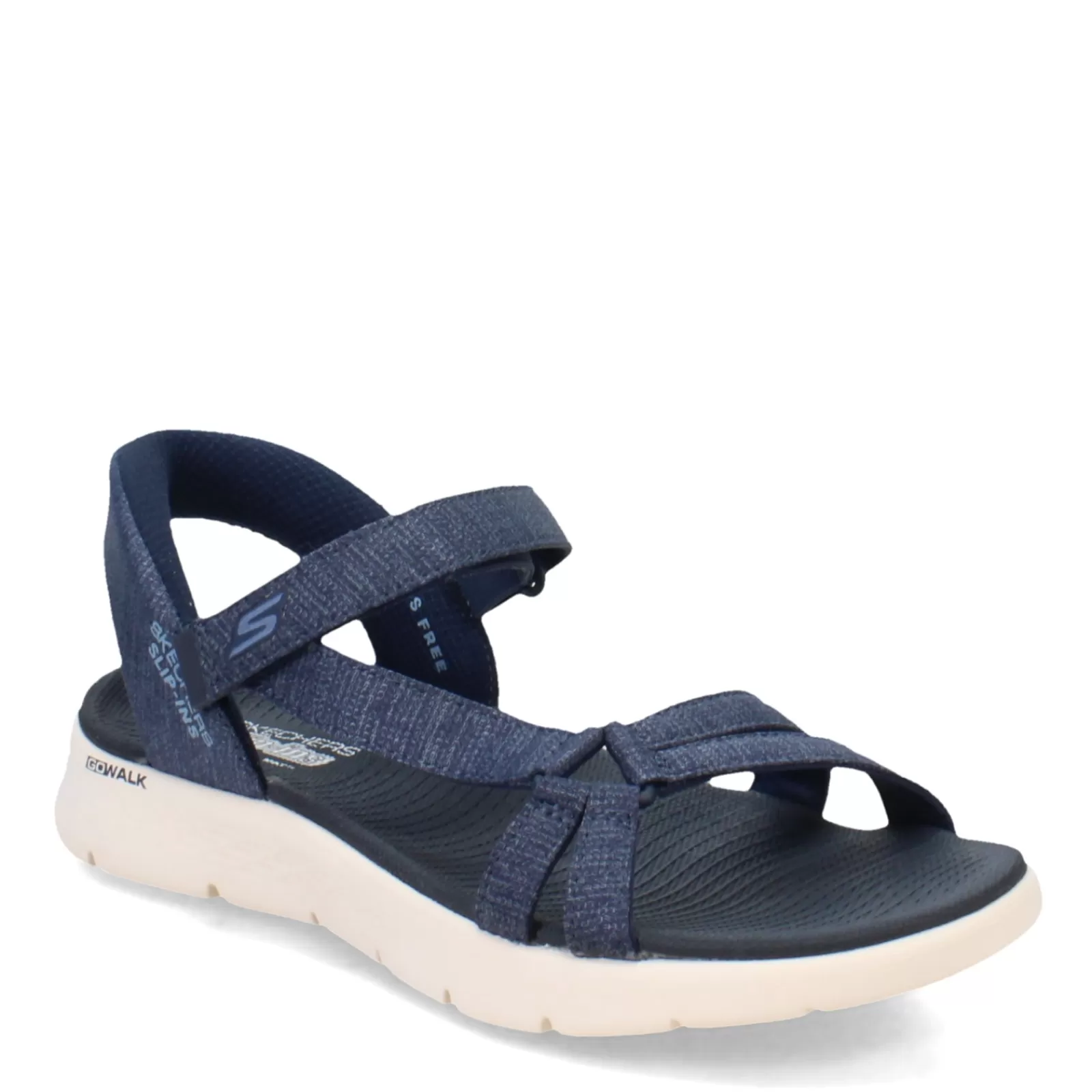 Clearance Skechers Women's Slip-Ins, GO WALK Flex - Illuminate Sandal Navy