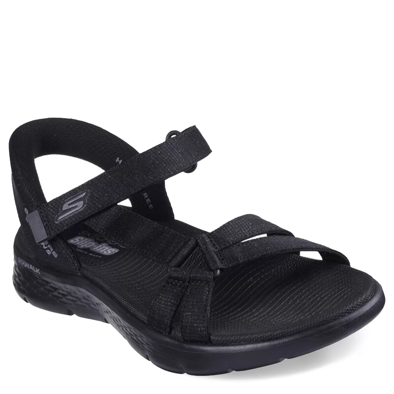 Hot Skechers Women's Slip-Ins, GO WALK Flex - Illuminate Sandal Black/Black