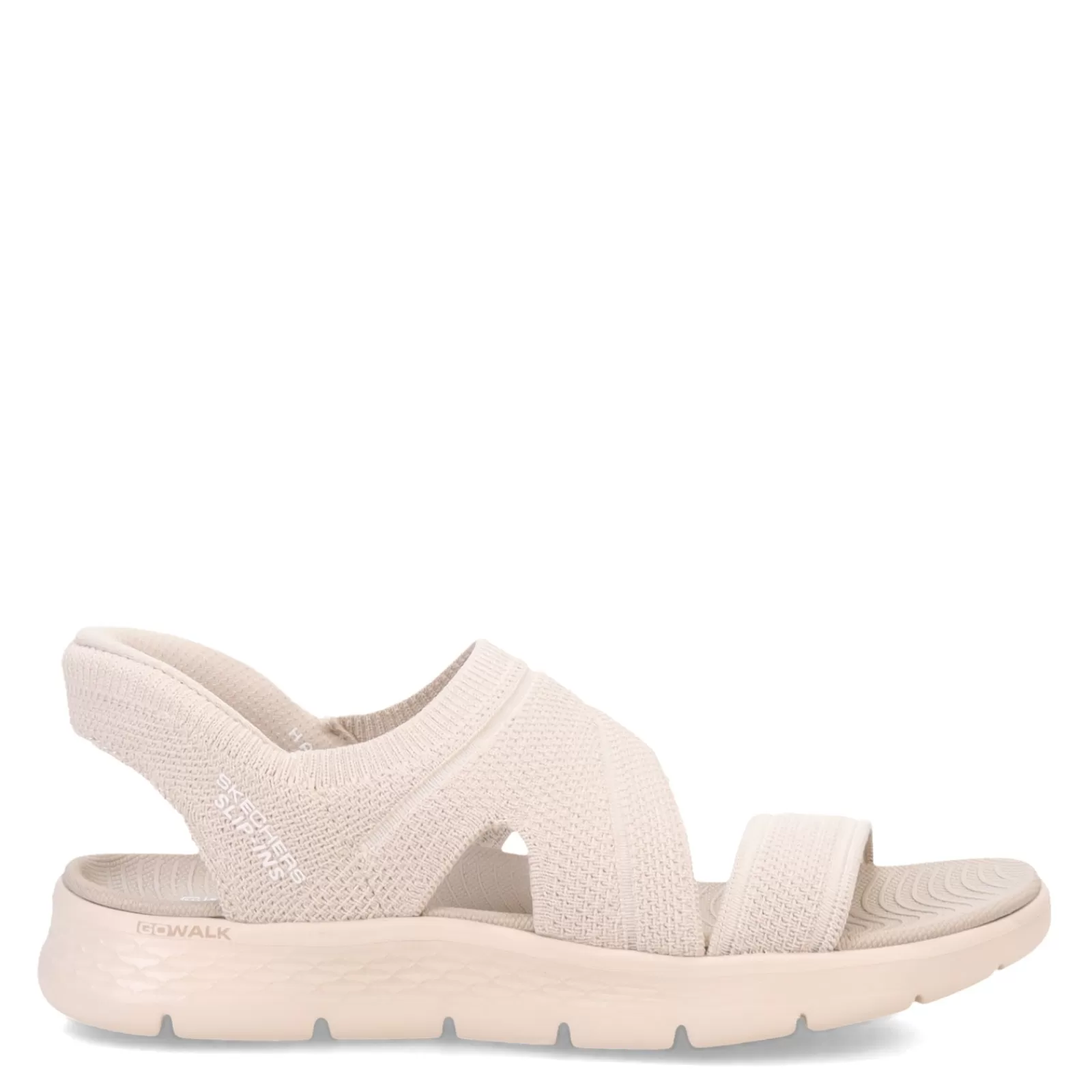 Clearance Skechers Women's , Slip-ins: GO WALK Flex Sandal - Enticing Sandal Natural