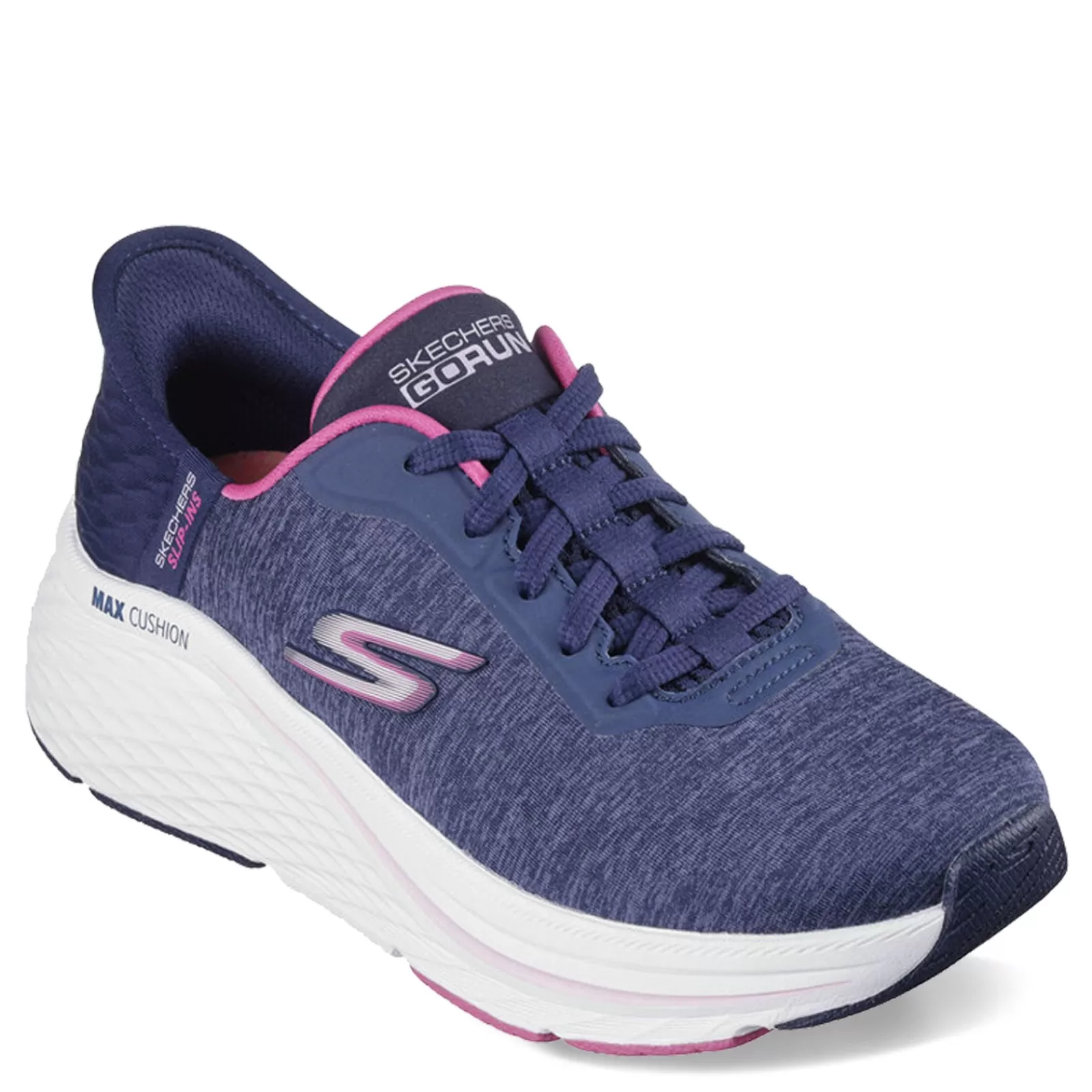 Hot Skechers Women's , Slip-ins: Max Cushioning Elite - Prevail Sneaker Navy/Pink