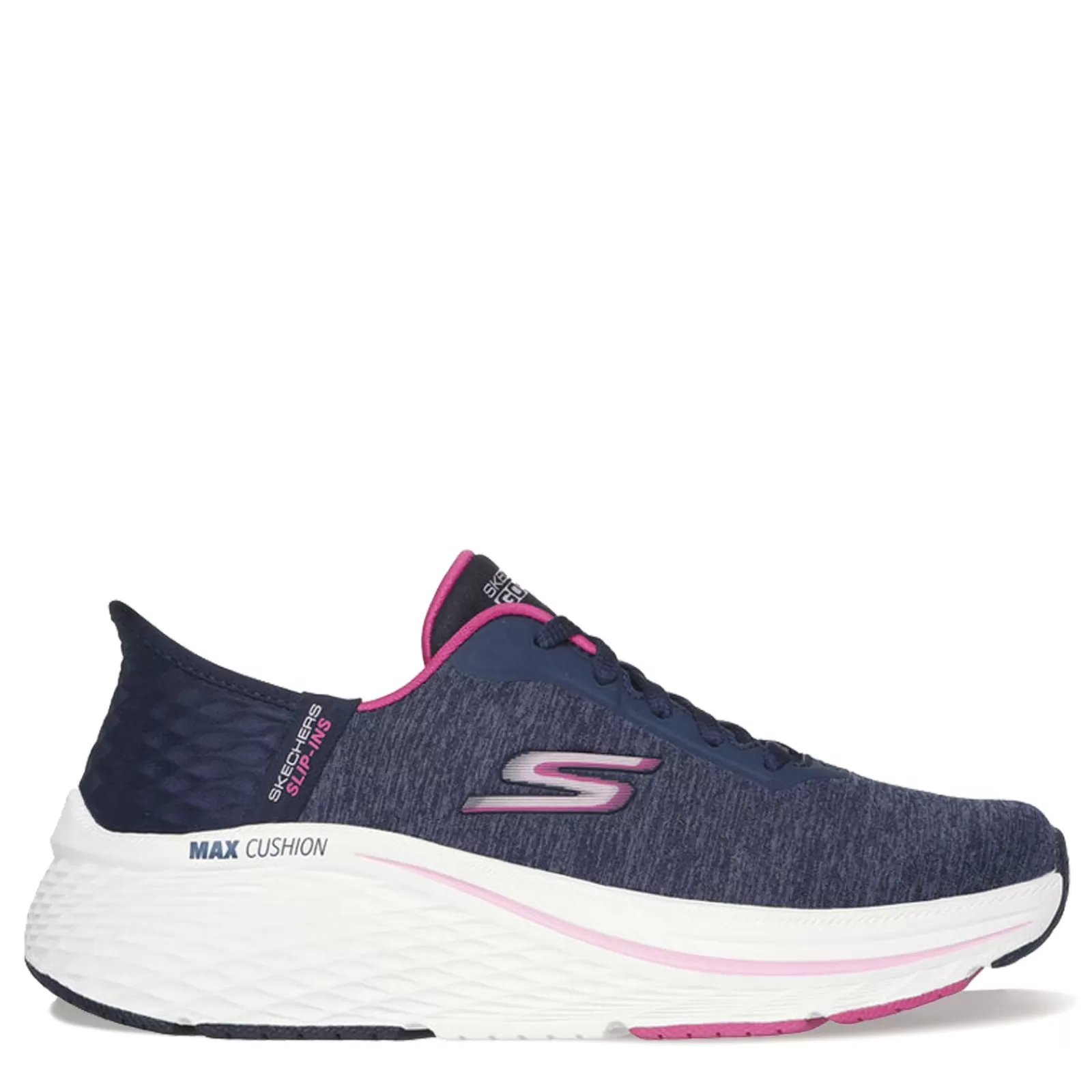 Hot Skechers Women's , Slip-ins: Max Cushioning Elite - Prevail Sneaker Navy/Pink