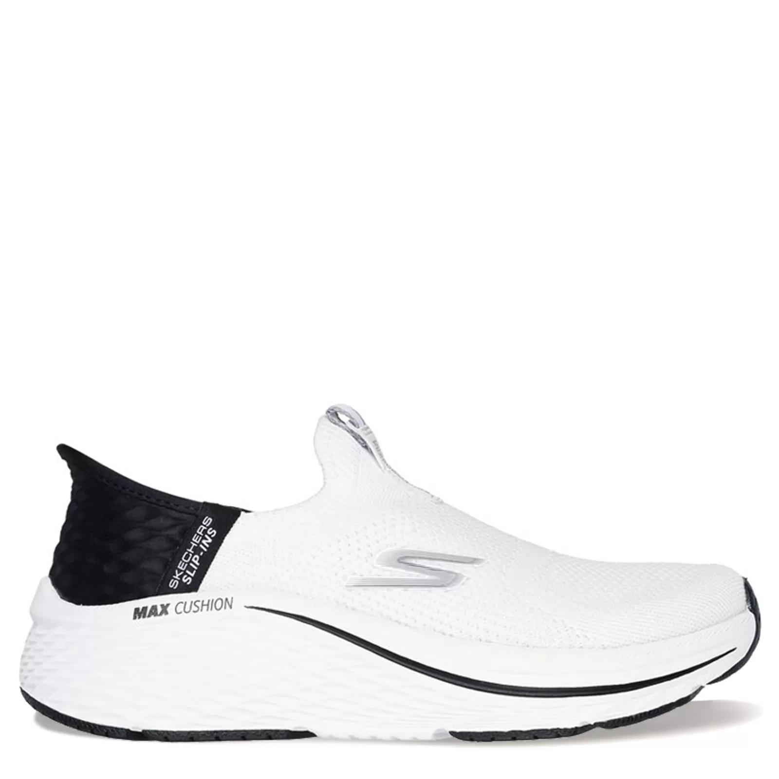 Outlet Skechers Women's Slip-Ins, Max Cushioning Elite 2.0 Walking Shoe White Black