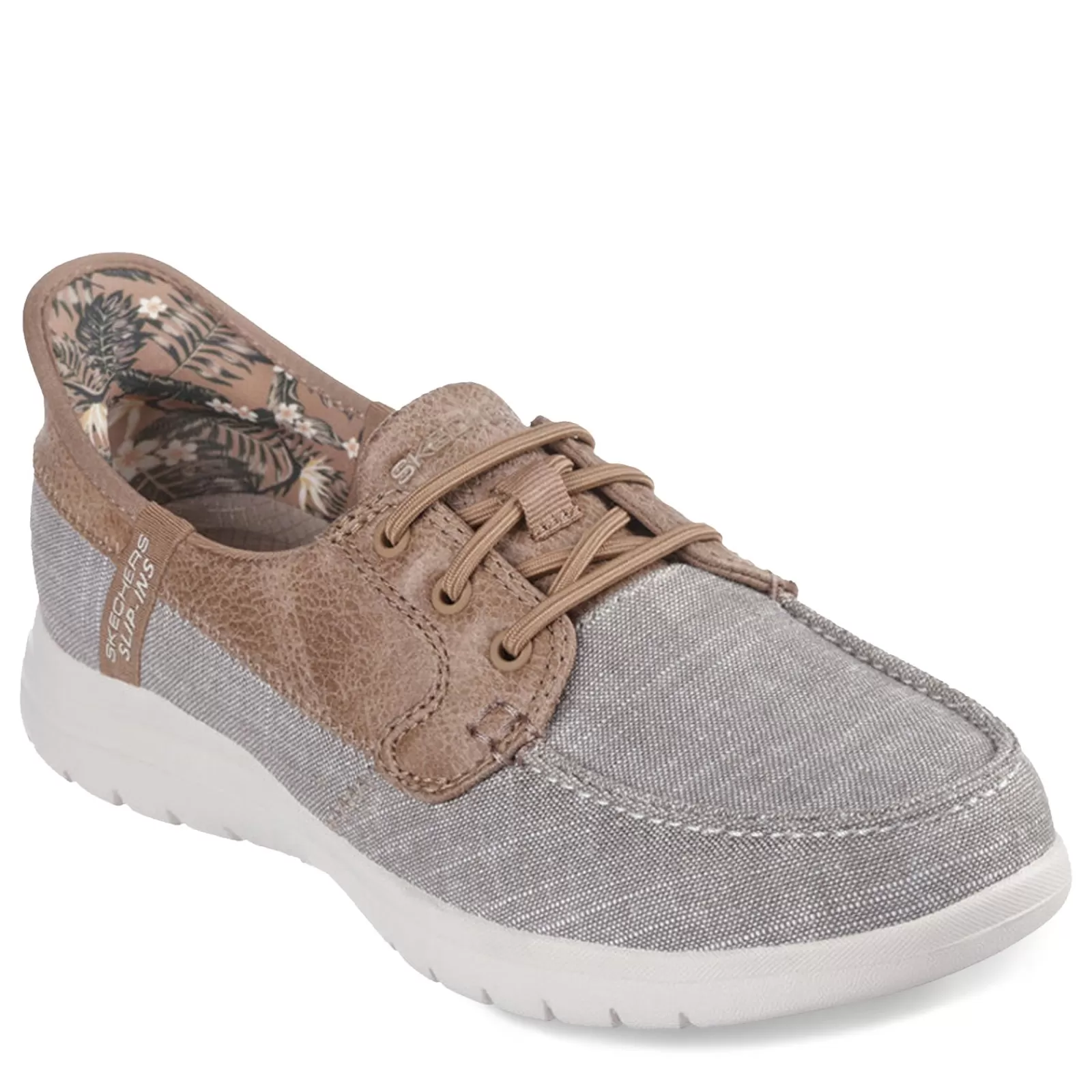 Cheap Skechers Women's , Slip-ins: On-the-GO Flex - Coastal Sky Boat Shoe Taupe