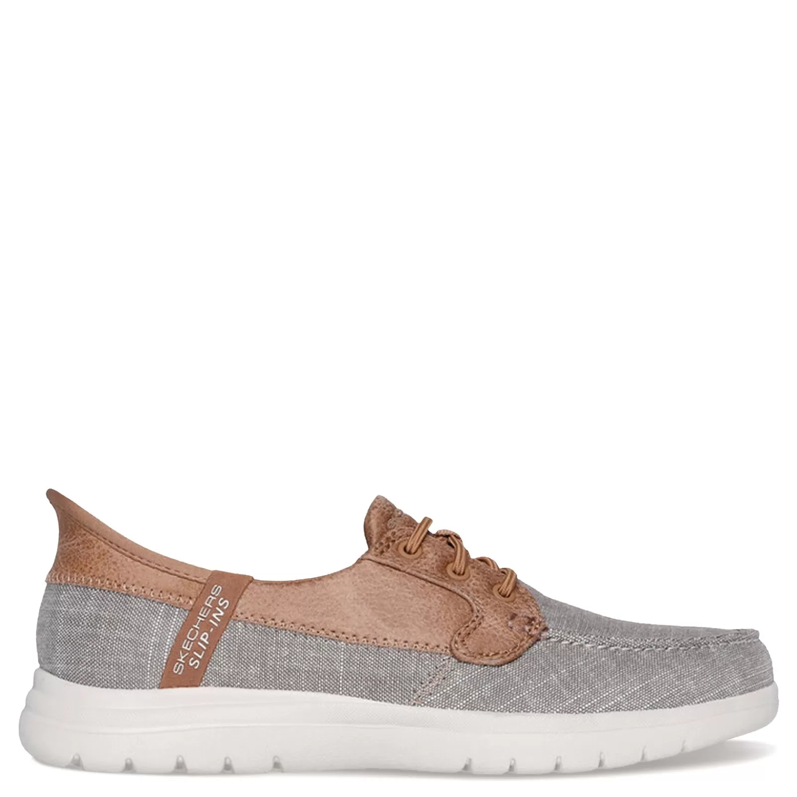 Cheap Skechers Women's , Slip-ins: On-the-GO Flex - Coastal Sky Boat Shoe Taupe