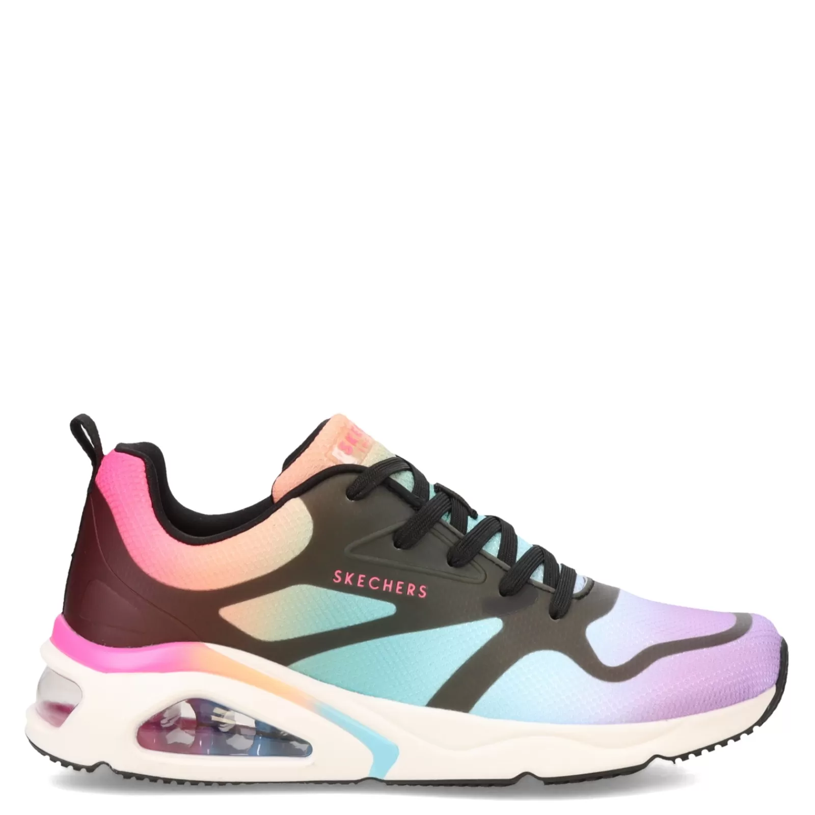 Hot Skechers Women's Street, Tres-Air Uno - Hazey Sunset Sneaker Black Multi