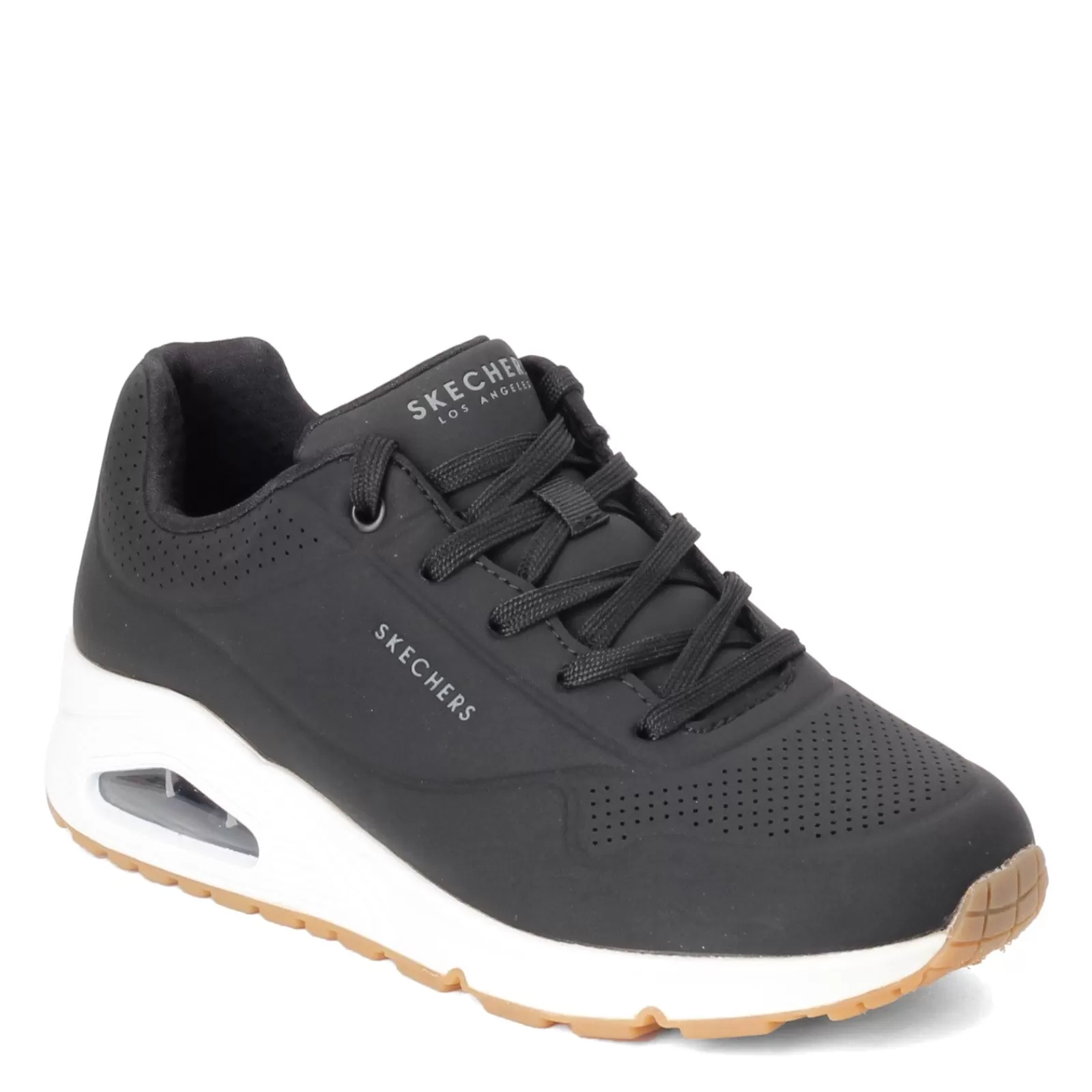 Best Sale Skechers Women's Street, Uno - Stand on Air Sneaker Black/White