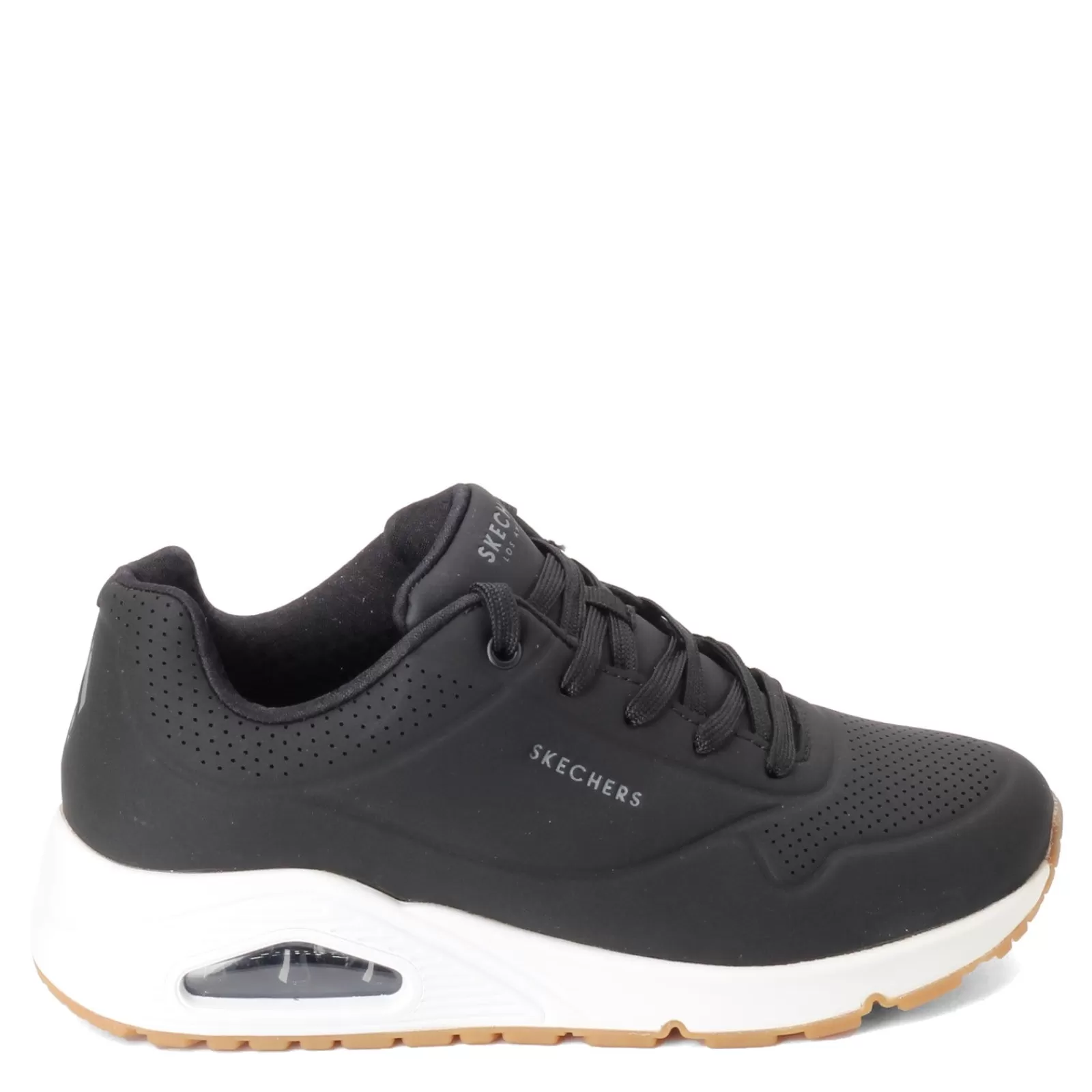 Best Sale Skechers Women's Street, Uno - Stand on Air Sneaker Black/White