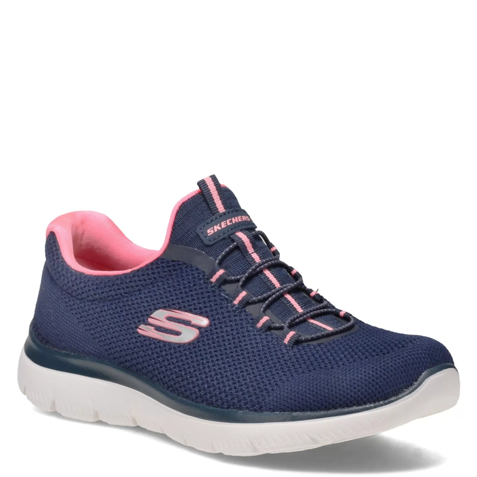 Cheap Skechers Women's , Summits - Cool Classic Sneaker Navy / Pink