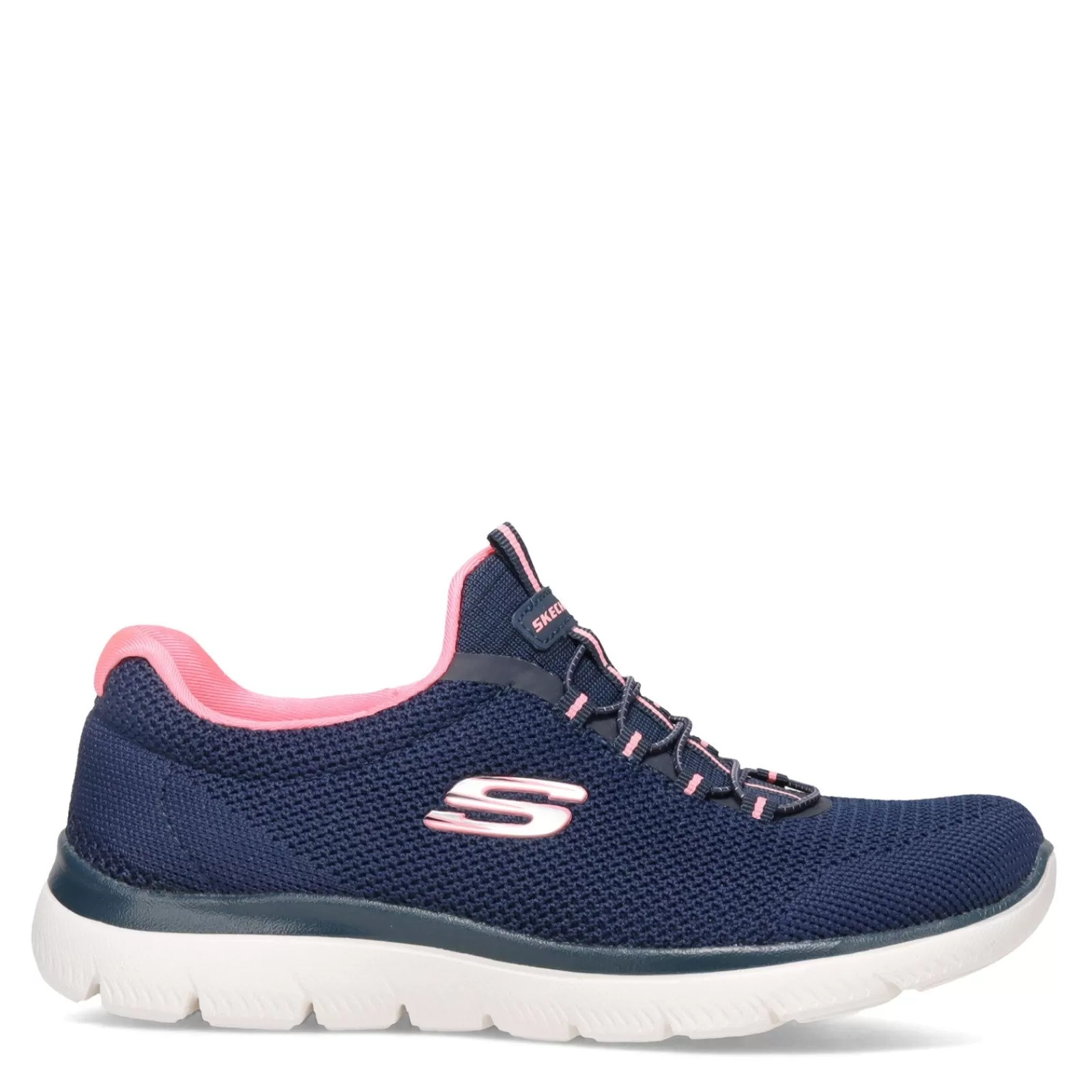 Cheap Skechers Women's , Summits - Cool Classic Sneaker Navy / Pink