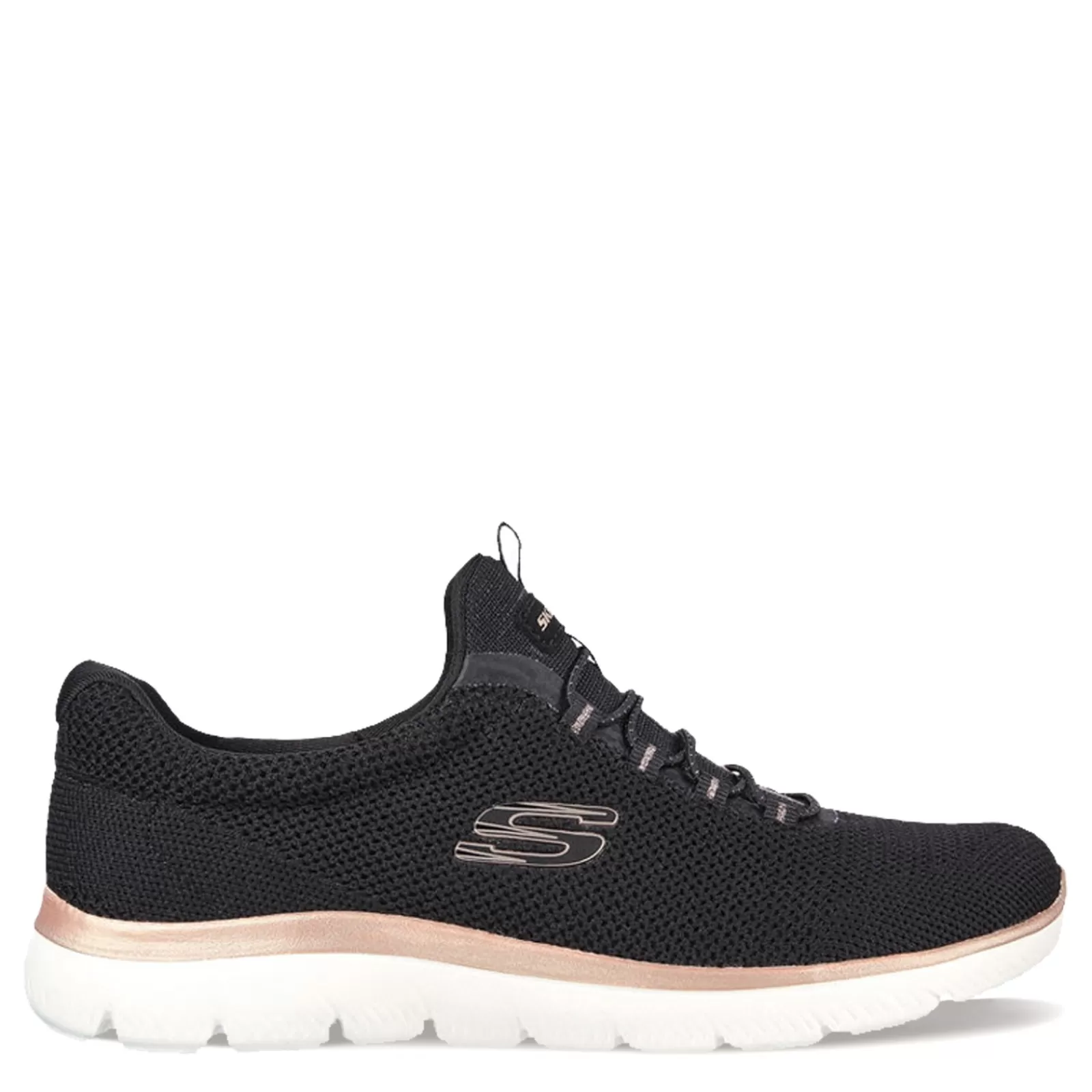 Cheap Skechers Women's , Summits - Cool Classic Sneaker Black Rose Gold