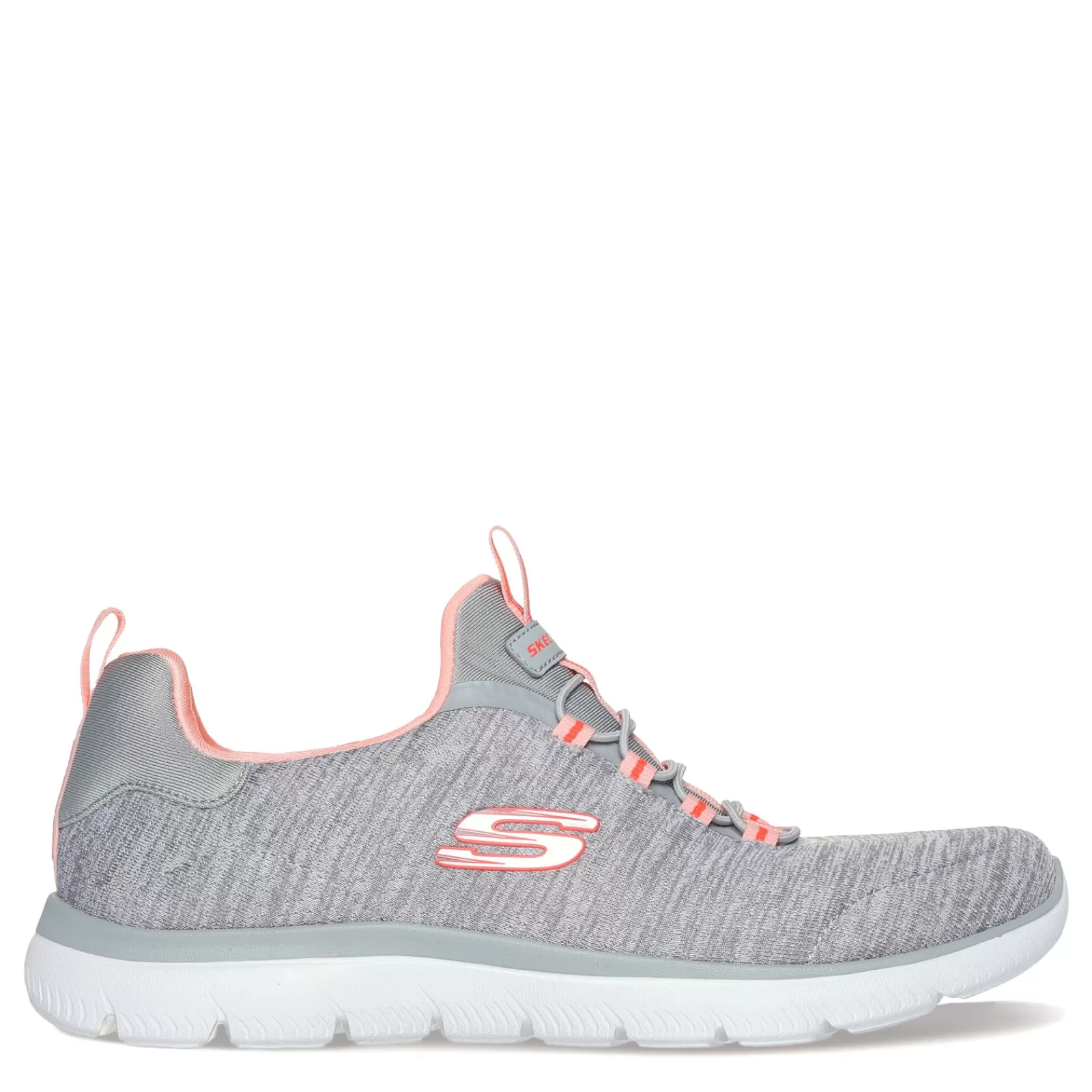 New Skechers Women's , Summits - Fresh Impression Sneaker Grey Coral