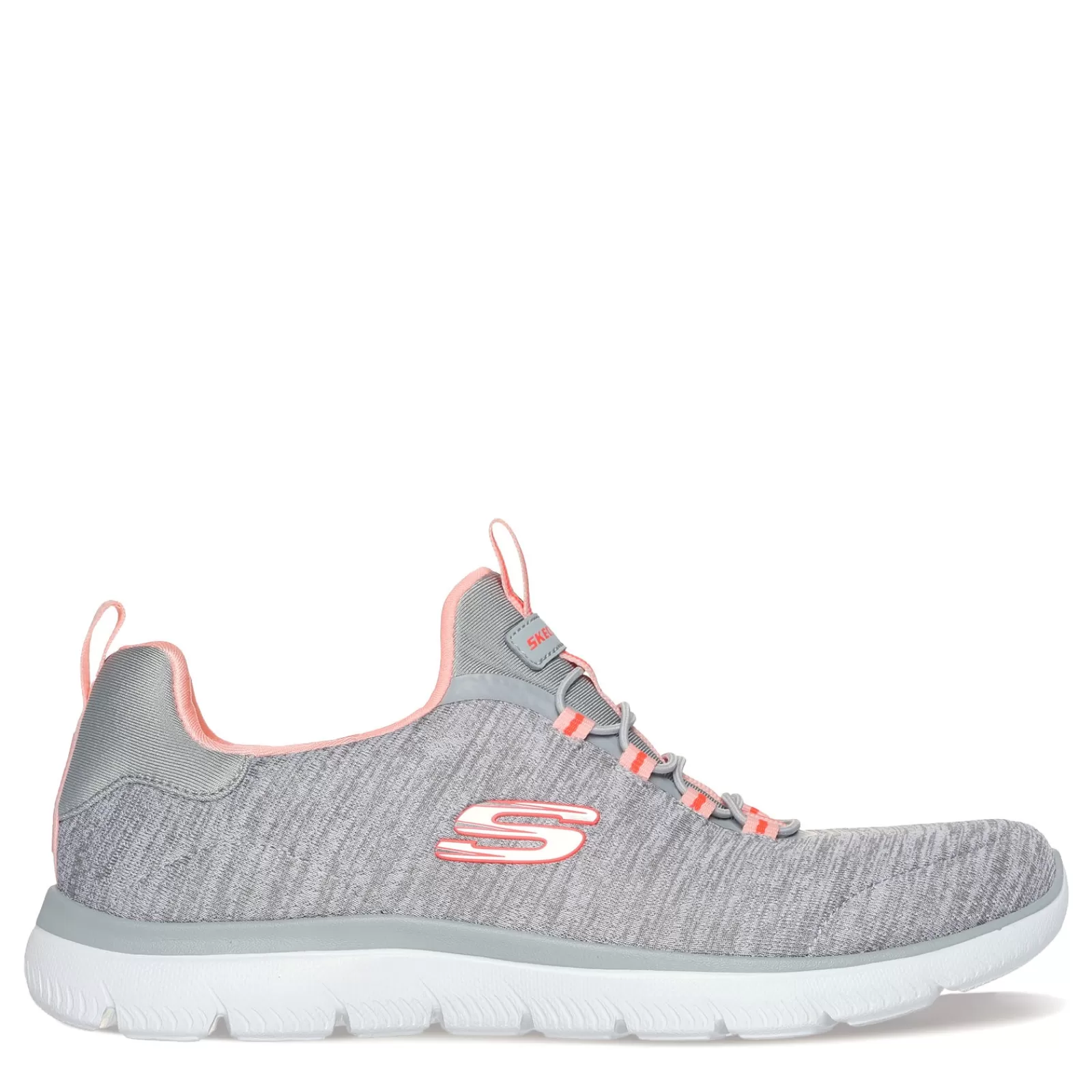 Best Sale Skechers Women's , Summits - Fresh Impression Sneaker - Wide Width Grey Coral