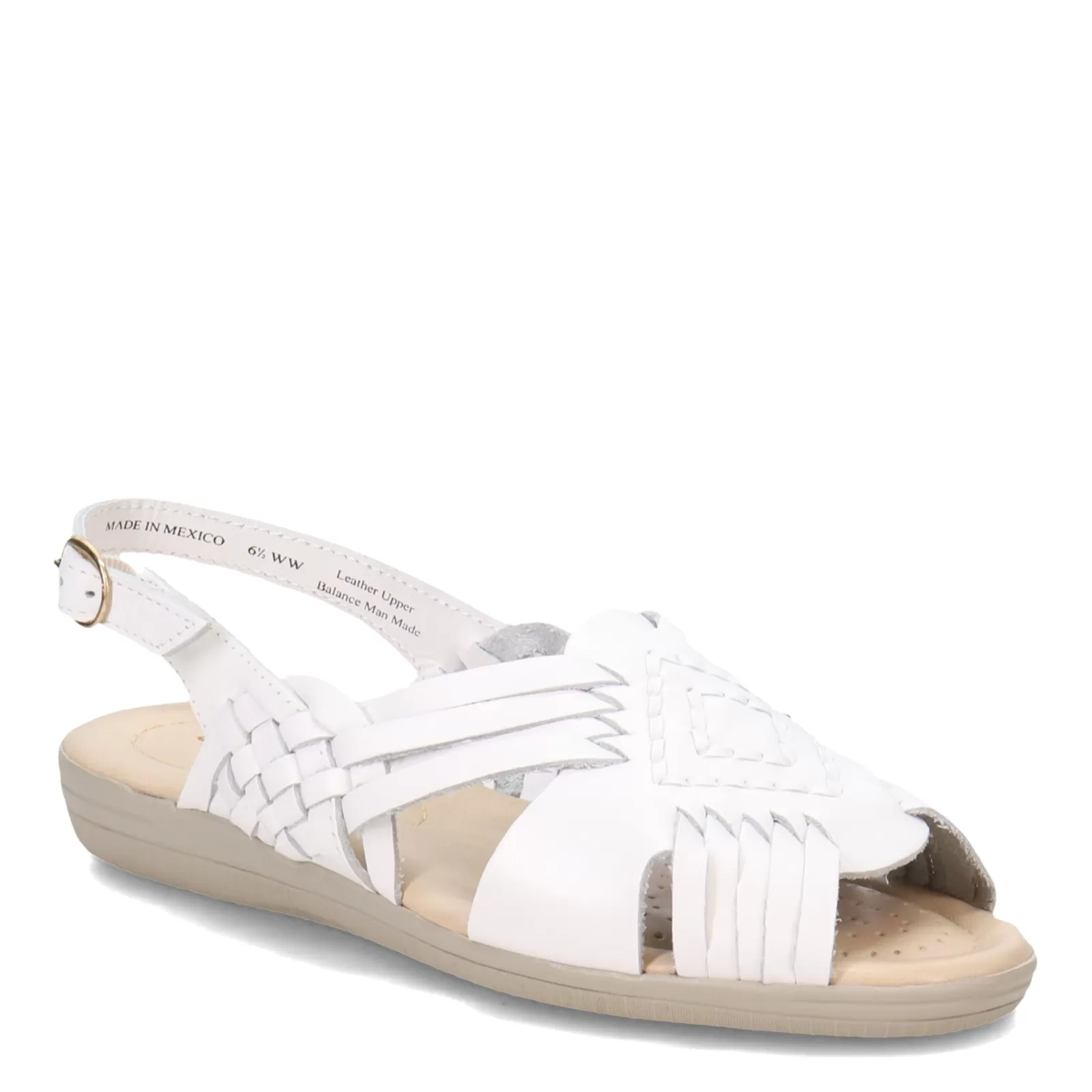 Best Softspots Women's Soft Spots, Tela Sandal White