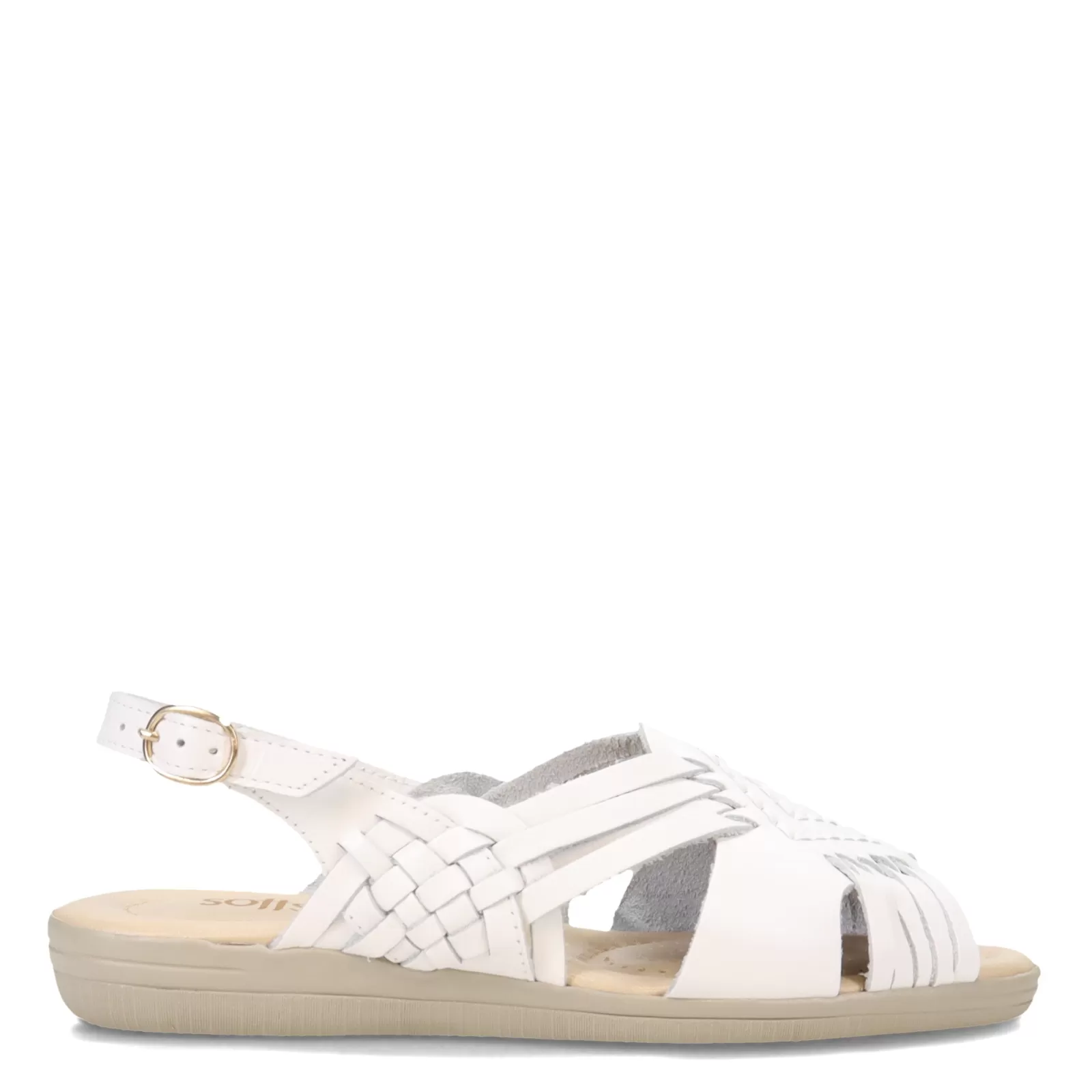 Best Softspots Women's Soft Spots, Tela Sandal White