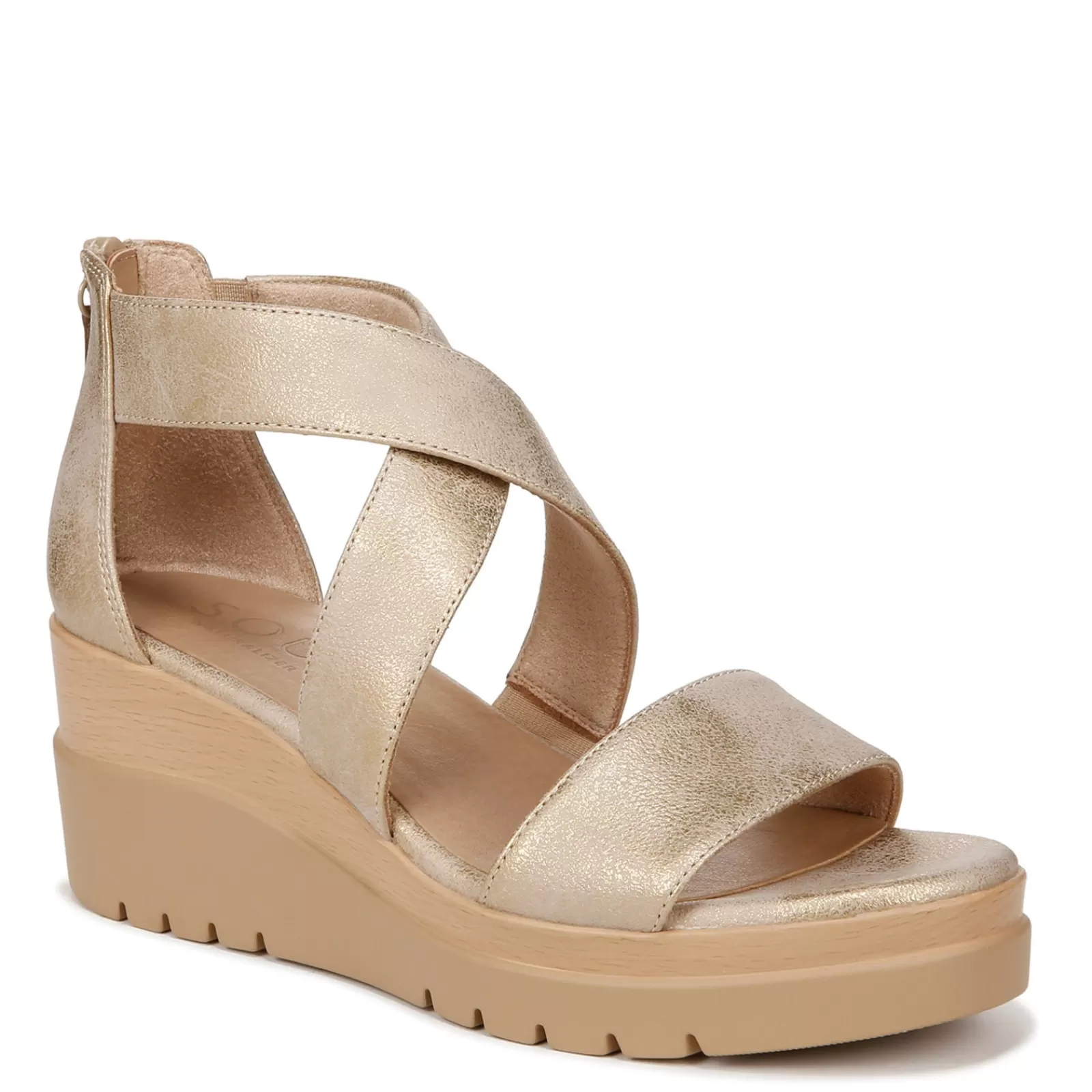 Online Naturalizer Women's Soul , Goodtimes Wedge Sandal Gold