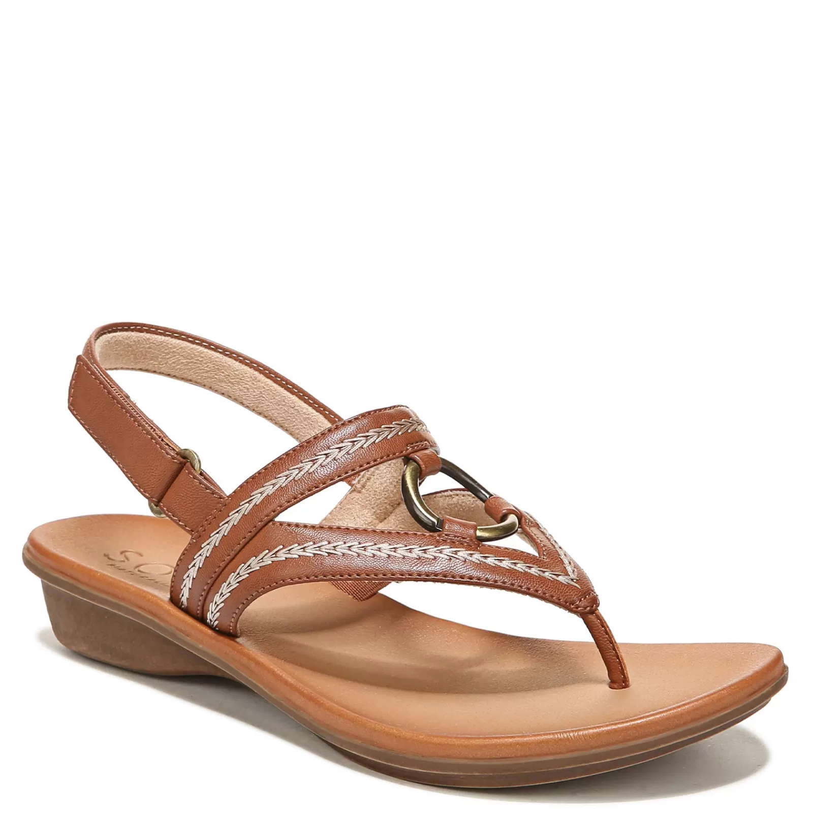 Best Sale SOUL Naturalizer Women's , Sunny Thong Sandal Brown