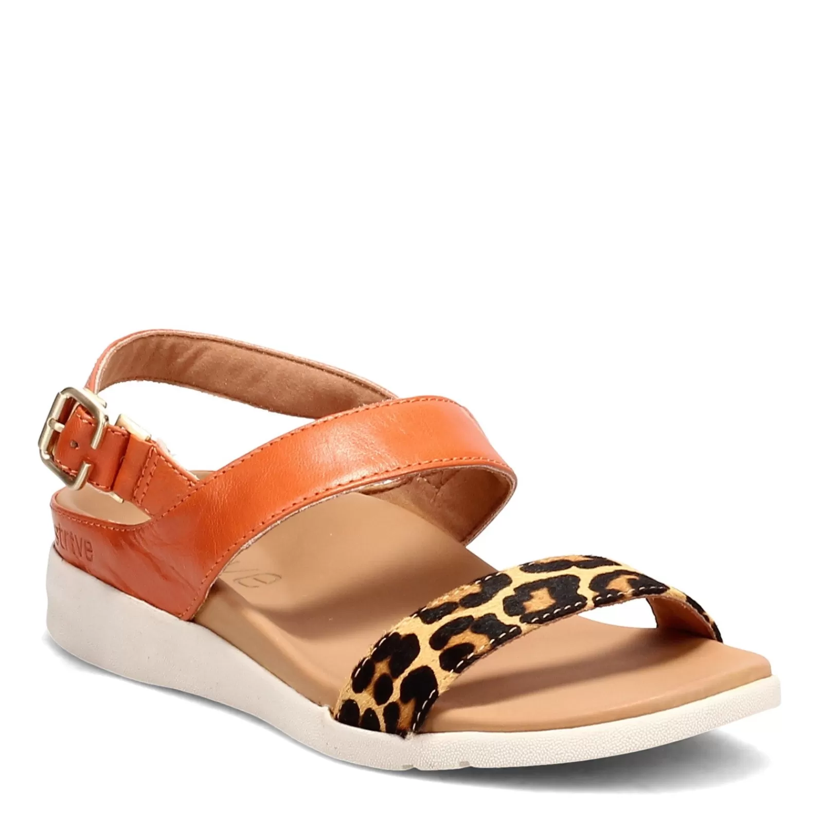 Clearance Strive Women's , Lucia Sandal Orange / Leopard