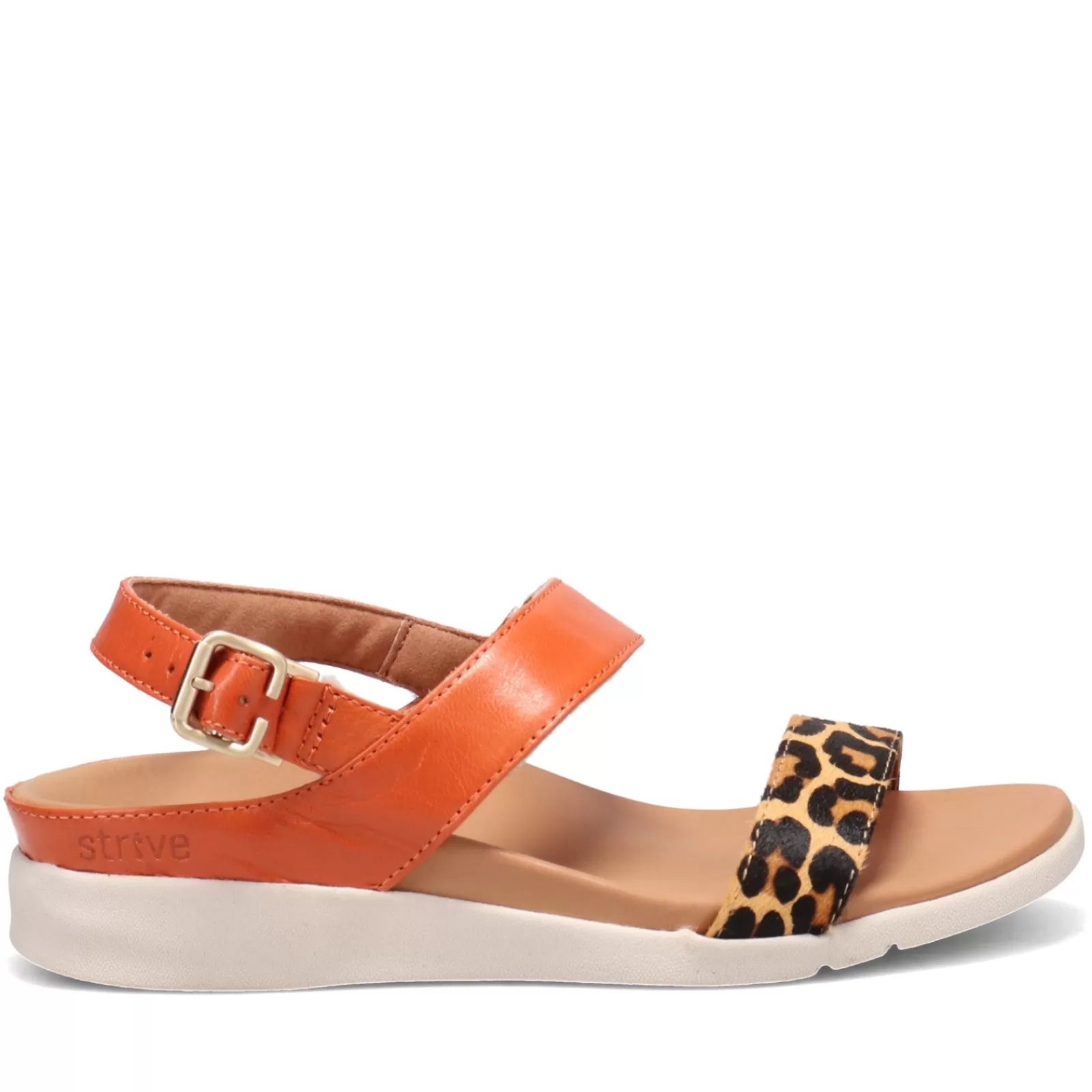 Clearance Strive Women's , Lucia Sandal Orange / Leopard