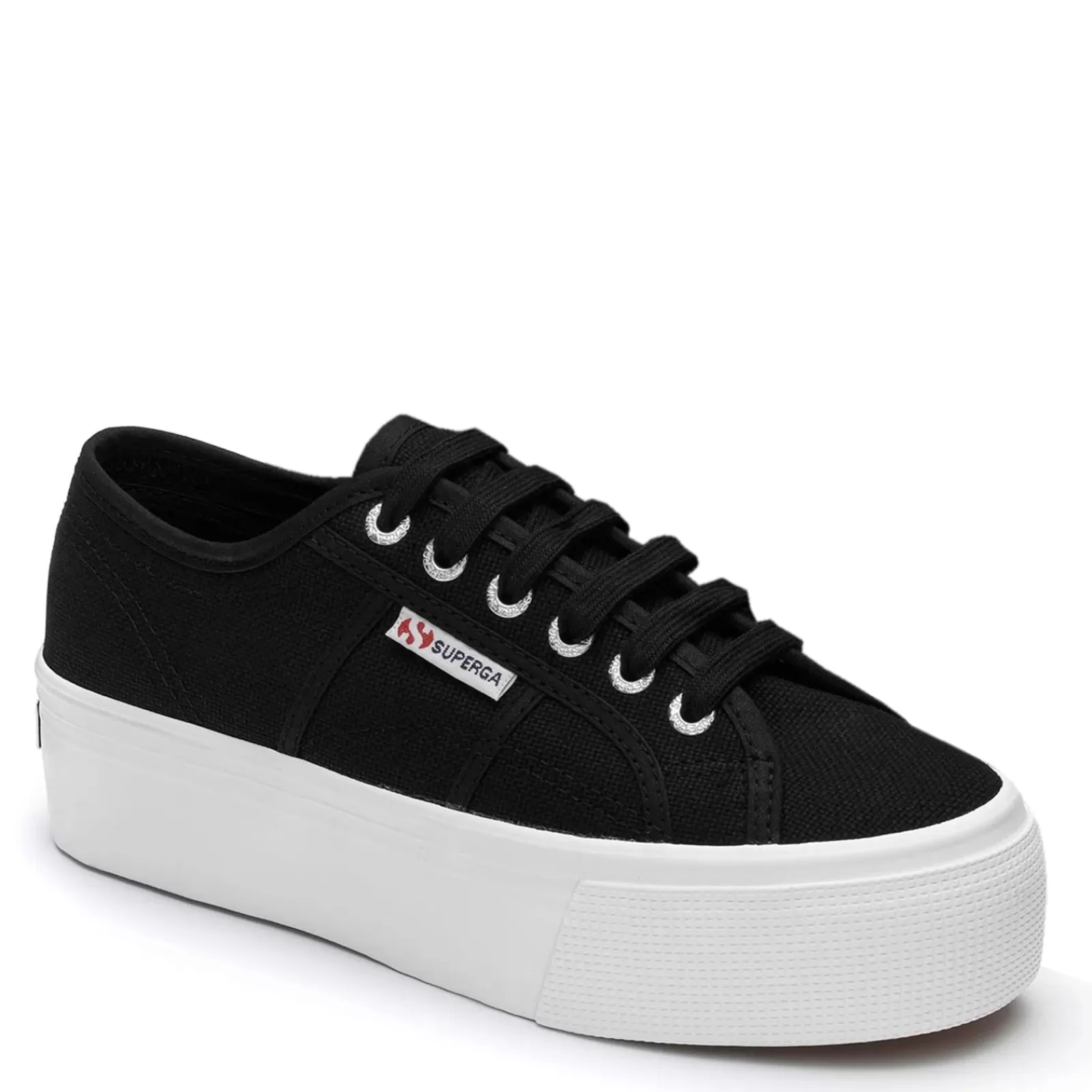 Cheap Superga Women's , 2790 Platform Sneaker Black White