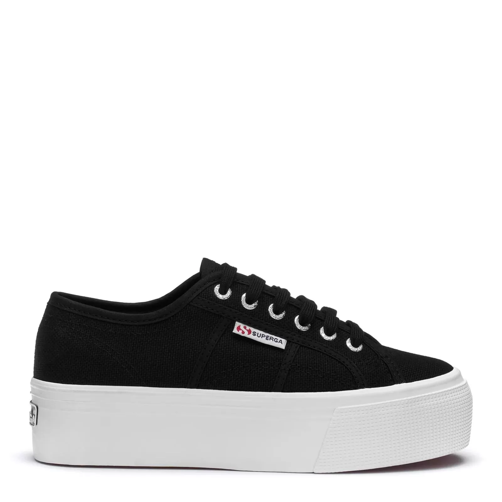 Cheap Superga Women's , 2790 Platform Sneaker Black White