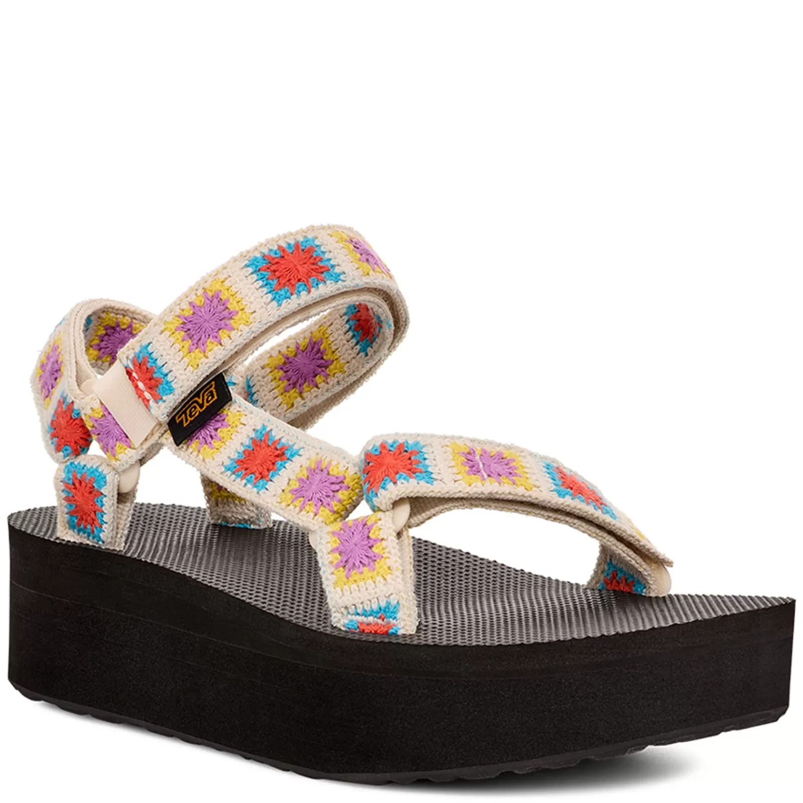 Outlet Teva Women's , Flatform Universal Sandal Crochet Multi