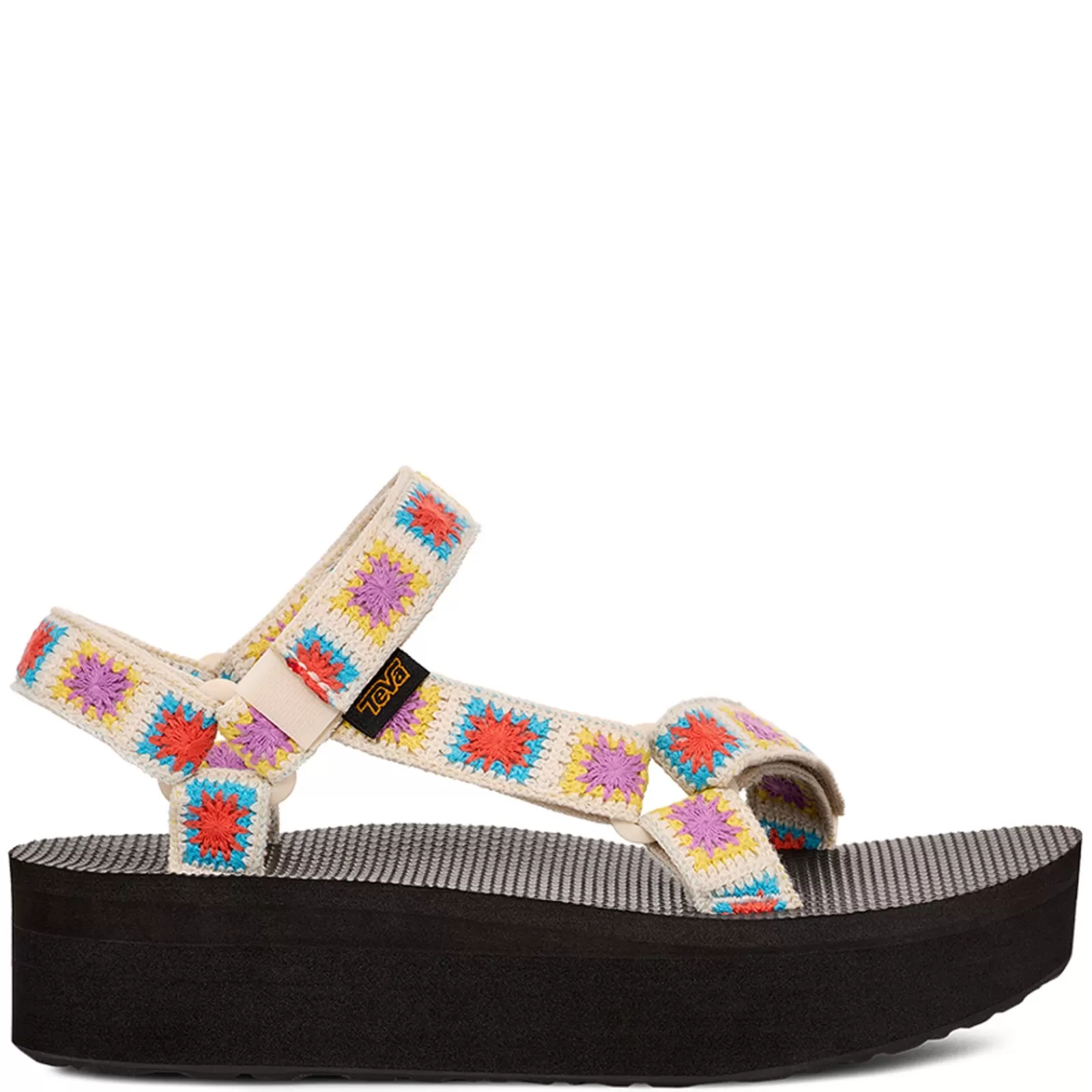 Outlet Teva Women's , Flatform Universal Sandal Crochet Multi